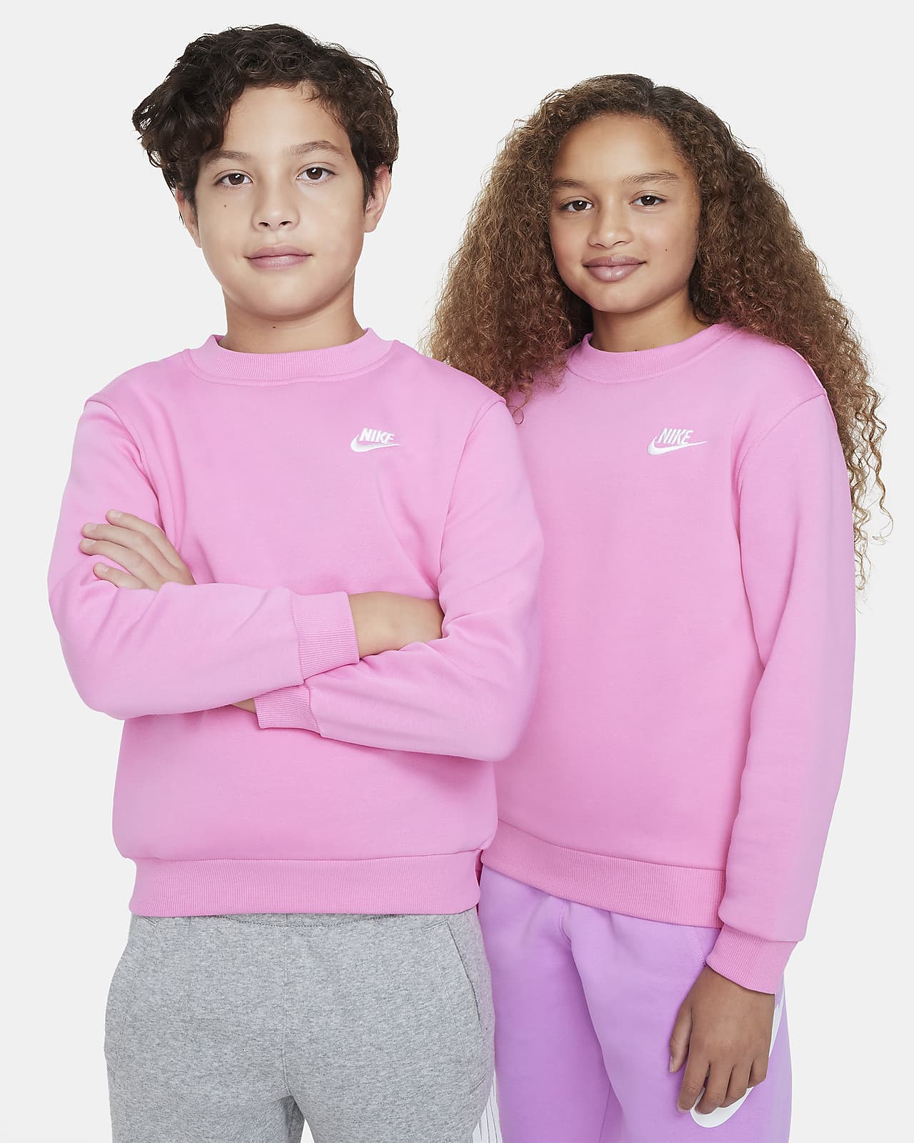 Sudadera rosa sales niño nike