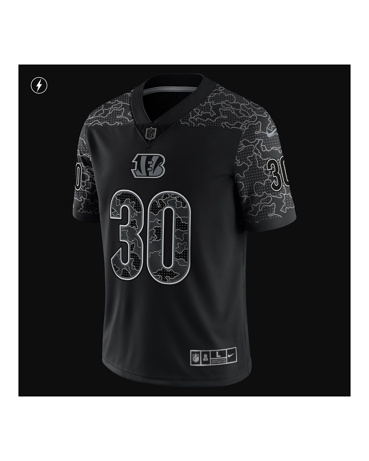 Nike Cincinnati Bengals No30 Jessie Bates III Camo Men's Stitched NFL Limited 2019 Salute To Service Jersey