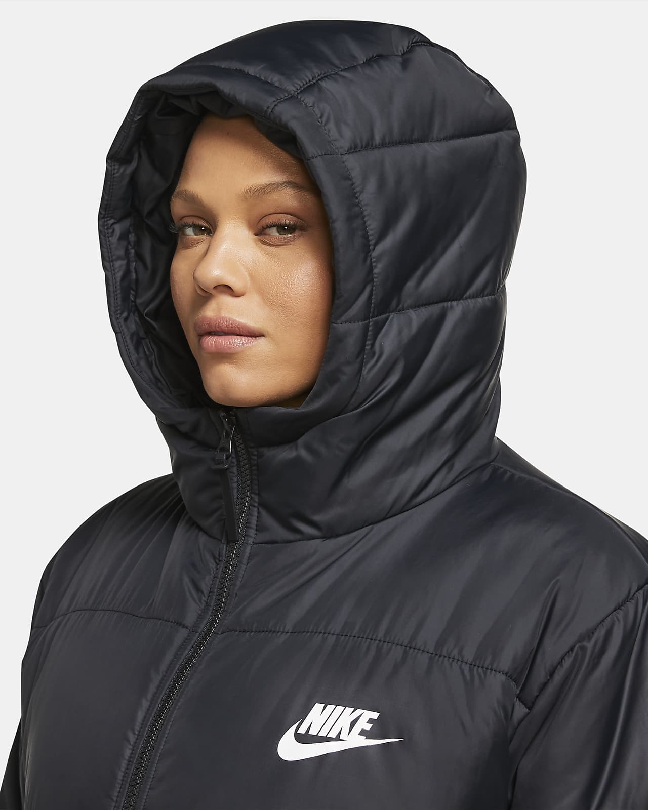 nike women's synthetic fill hooded jacket