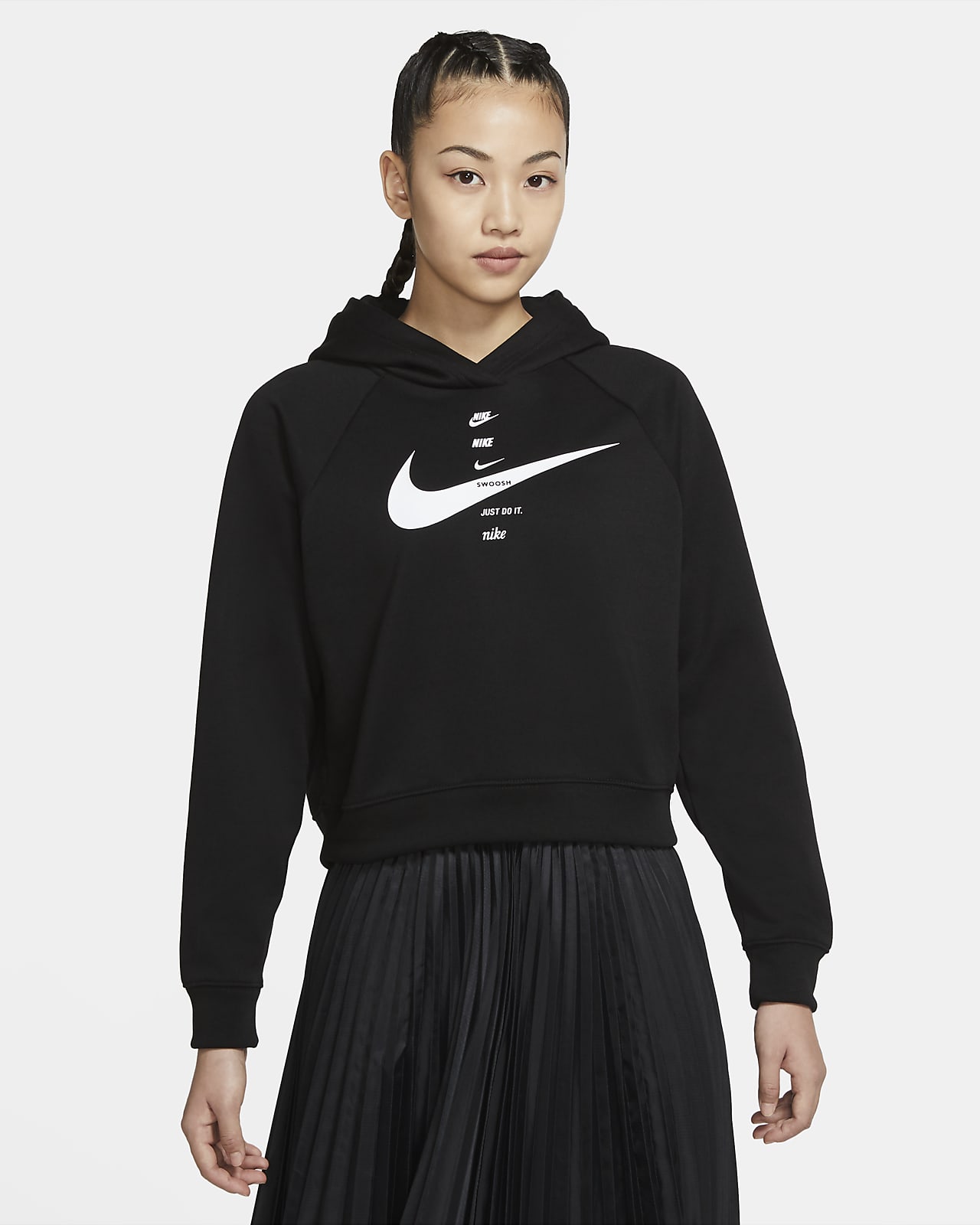 black nike sweatshirt womens