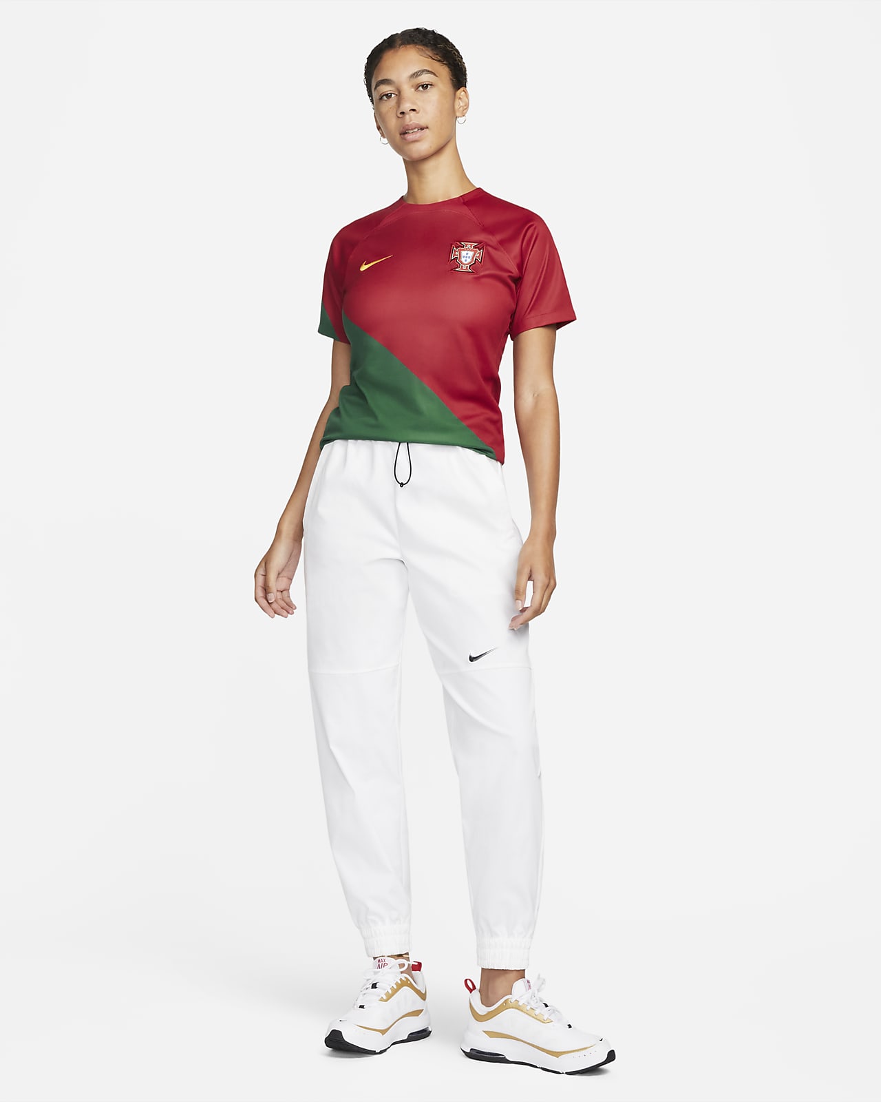 Maillot de foot Nike Dri-FIT Portugal 2023 Stadium Domicile pour femme.  Nike CH