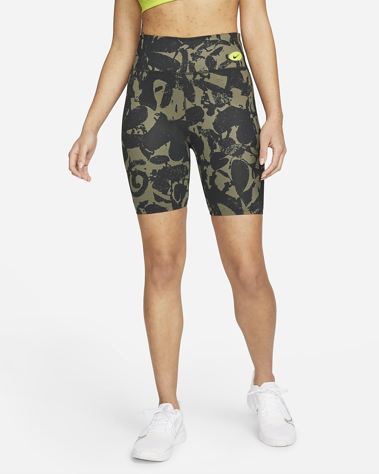 Nike One Luxe Icon Clash Women's Mid-Rise Training Bike Shorts