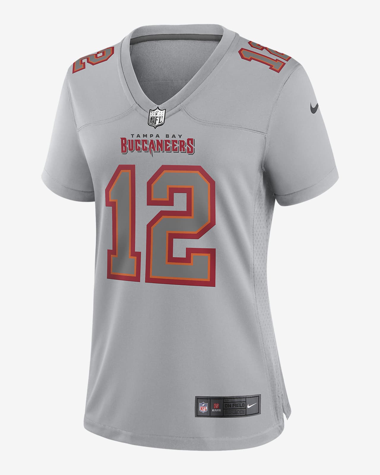 Women's Nike Tom Brady Gray Tampa Bay Buccaneers Atmosphere Fashion Game Jersey Size: Medium