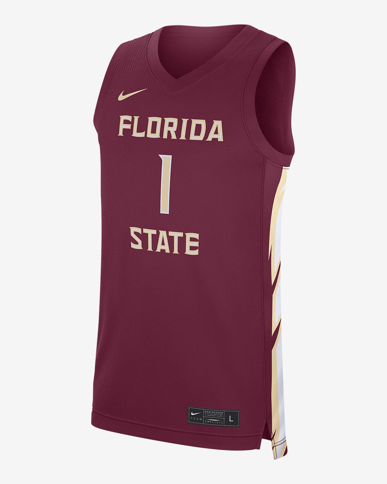 Jersey universitario Replica de básquetbol Nike Dri-FIT para hombre Florida State 2023/24 Road 