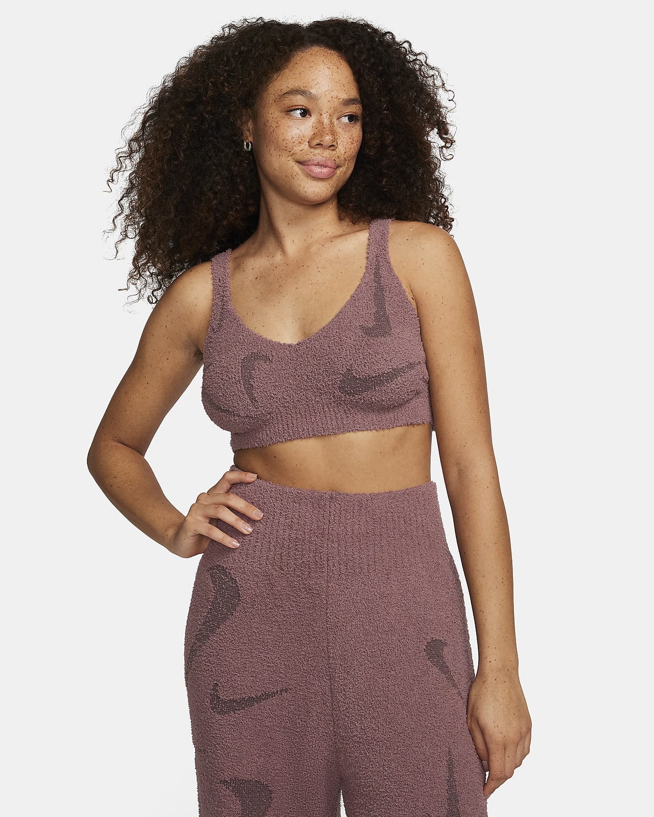 Bra de tejido Knit para mujer Nike Sportswear Phoenix Cozy Bouclé