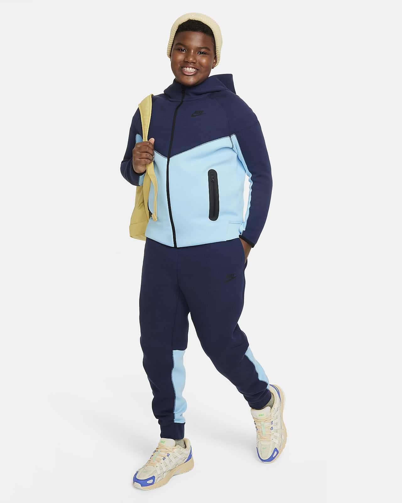 Nike Sweatpants NSW Tech Fleece - Diffused Blue/Black Kids