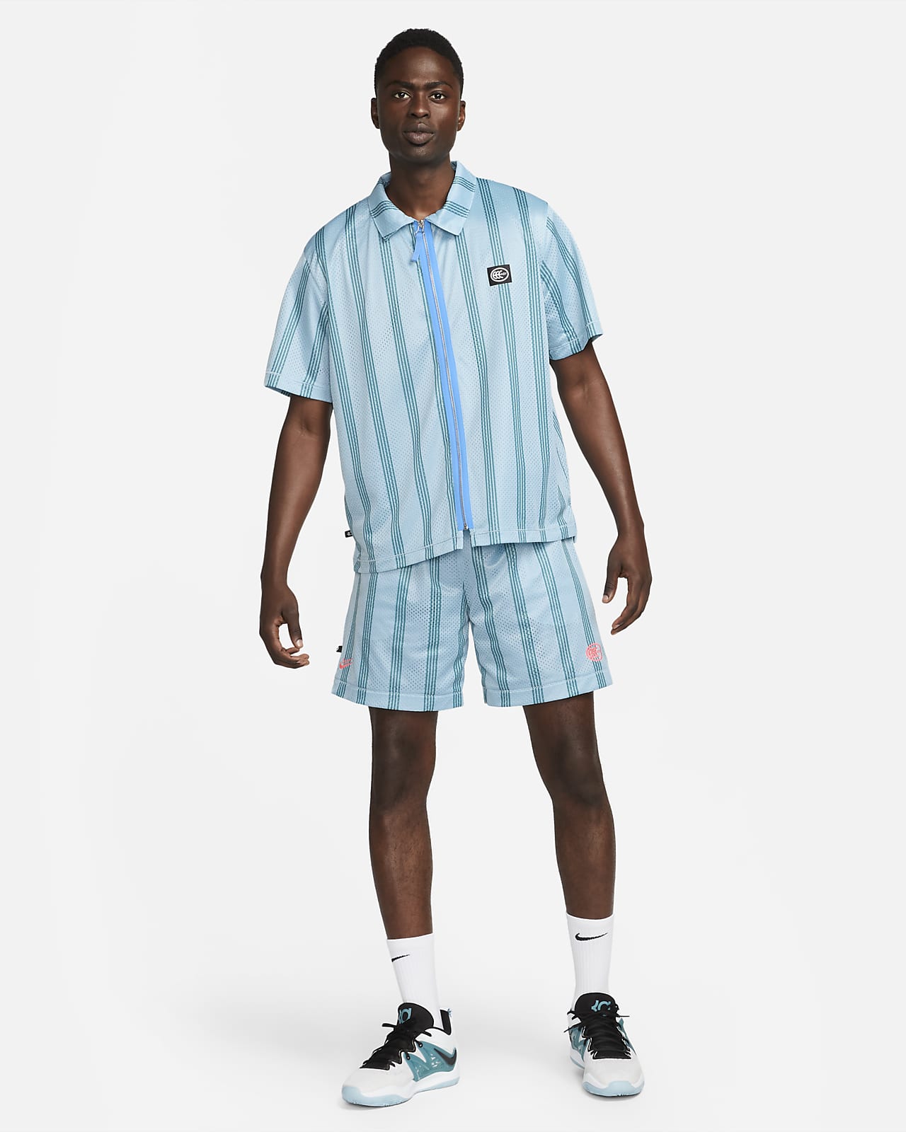 現貨特價) Nike NBA 布魯克林籃網Kevin Durant 22/23 城市版背號短T (Sz. M), 他的時尚, 運動服裝在旋轉拍賣
