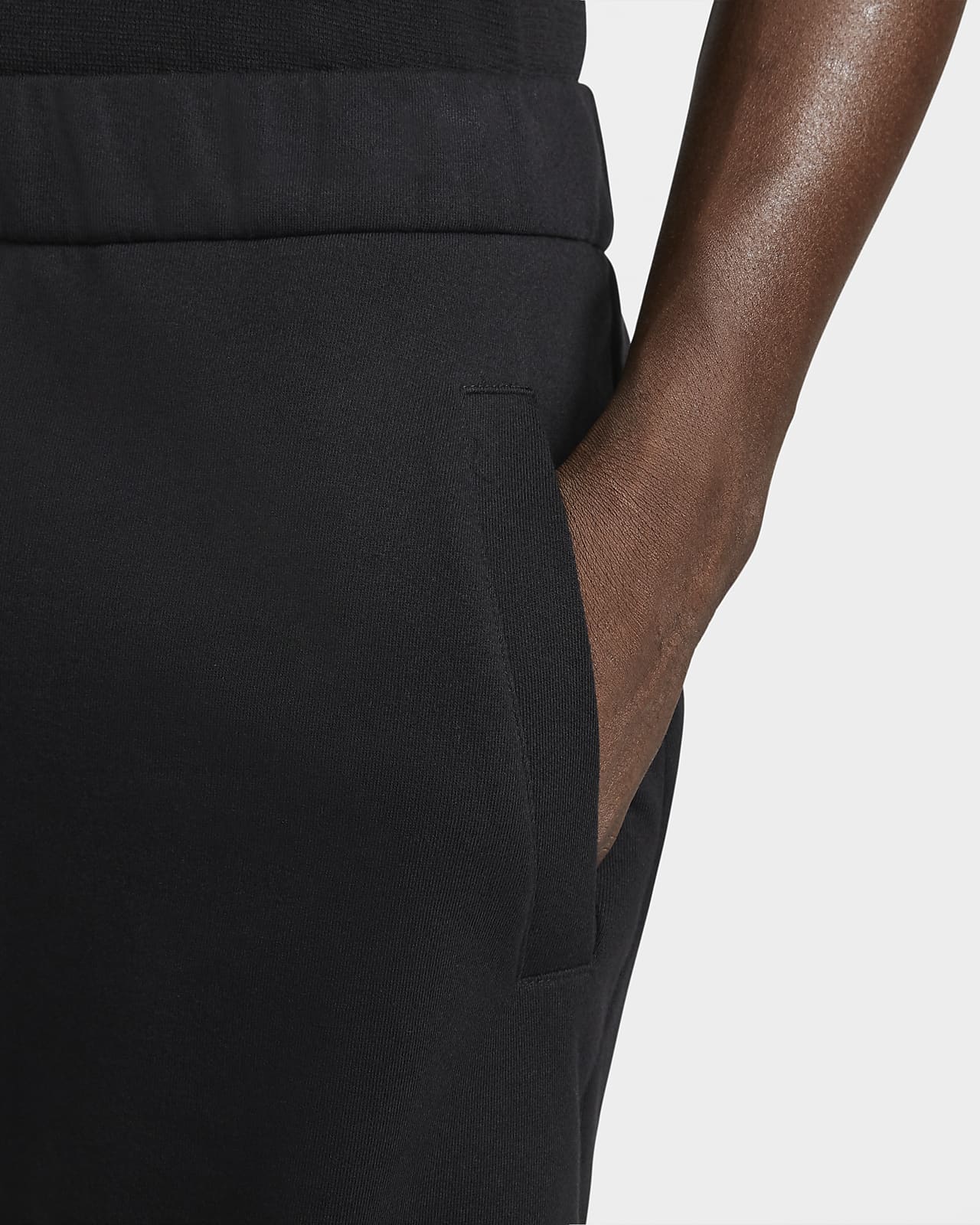 black nike jogger shorts