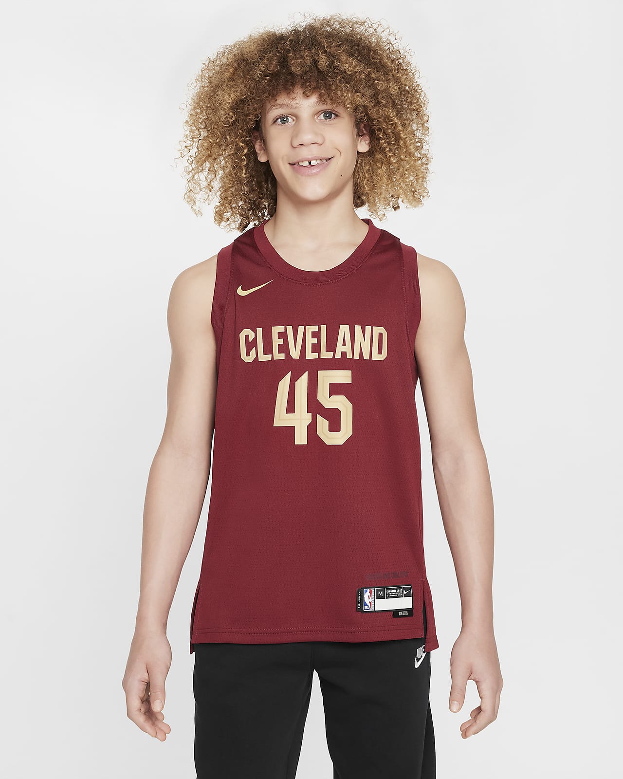 Cleveland Cavaliers 2023/24 Icon Edition Nike Dri-FIT NBA Swingman Jersey för ungdom (killar)