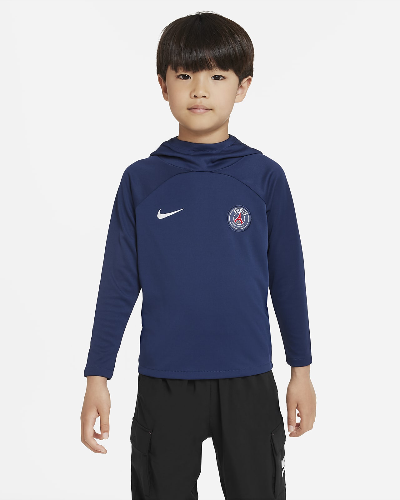 Sweat à capuche de football Nike Dri-FIT Paris Saint-Germain Academy Pro pour Jeune enfant