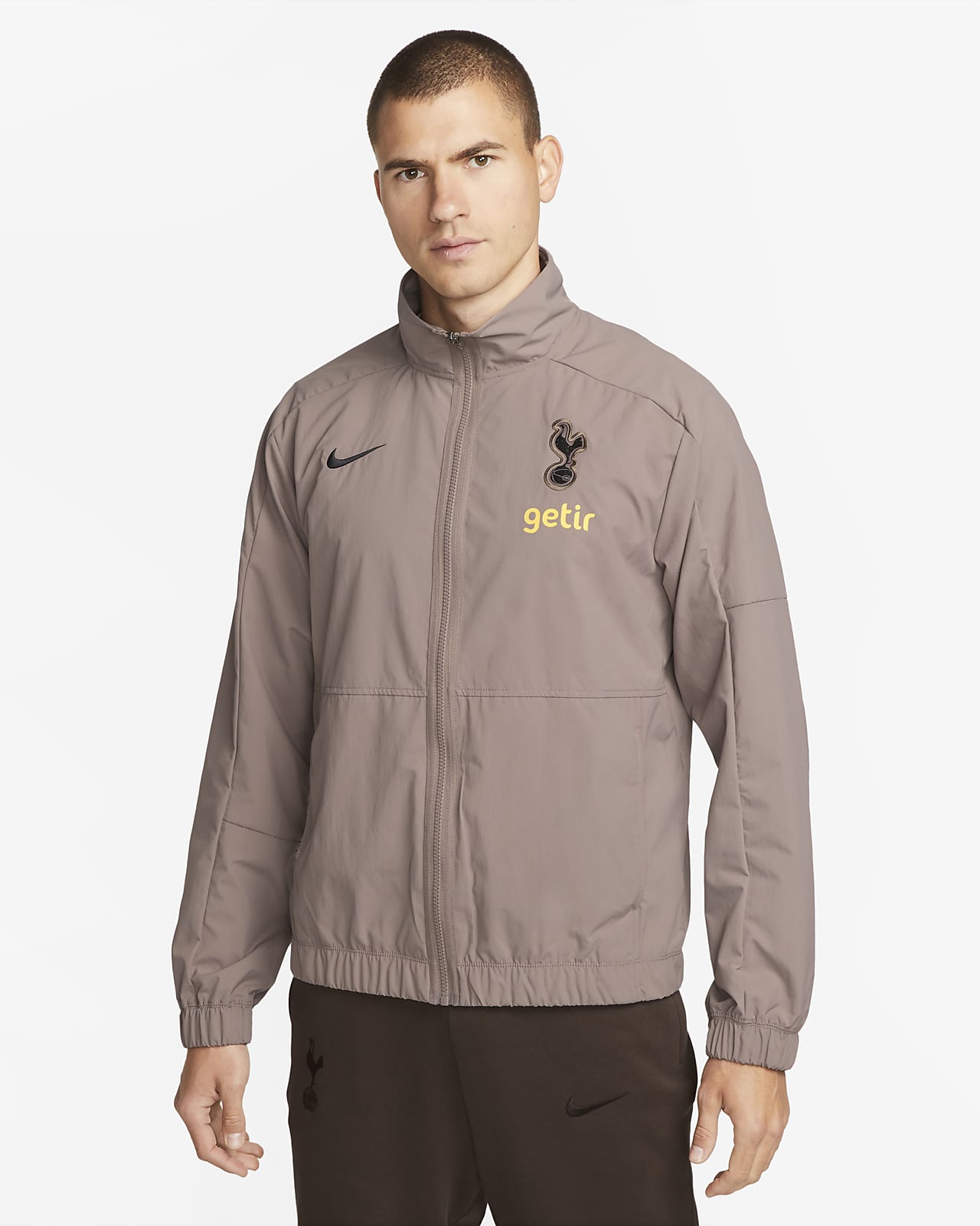 Tottenham Hotspur Revival Third Men's Nike Football Woven Jacket - Brown