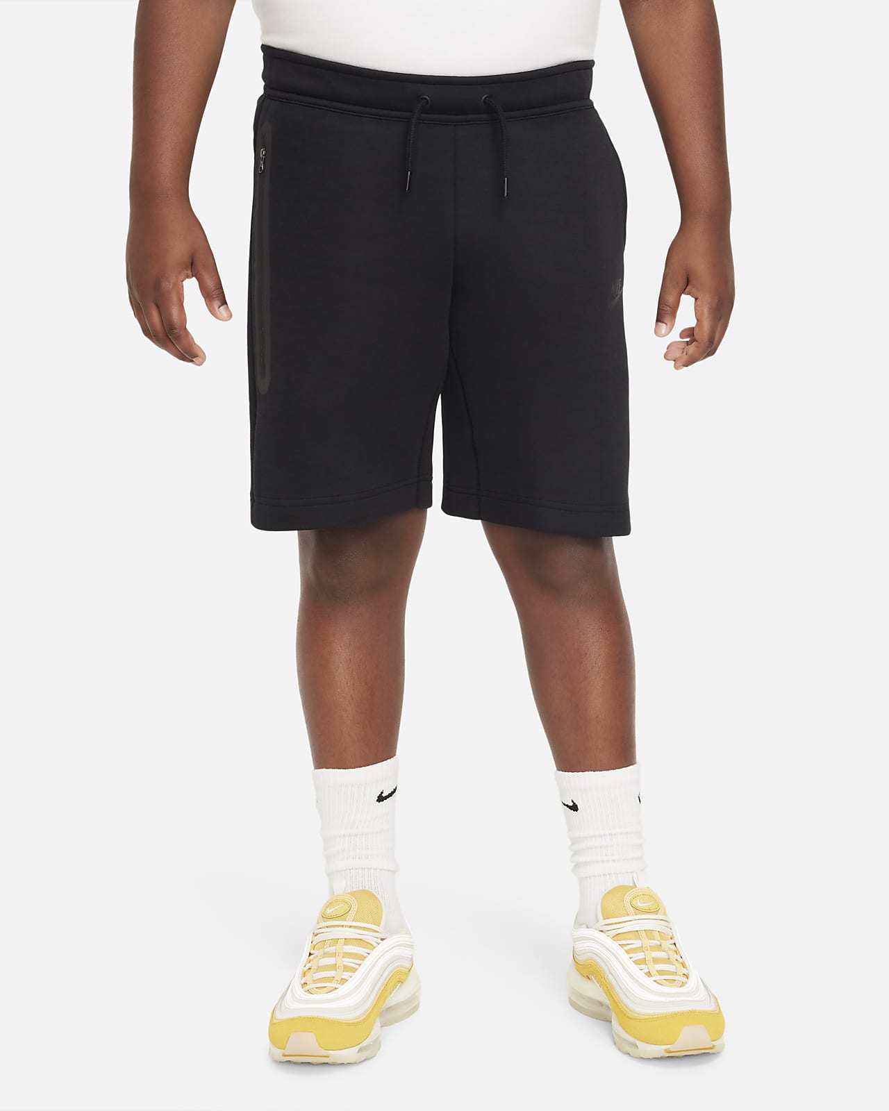 Nike Sportswear Tech Fleece-shorts (udvidet størrelse) til større børn (drenge)