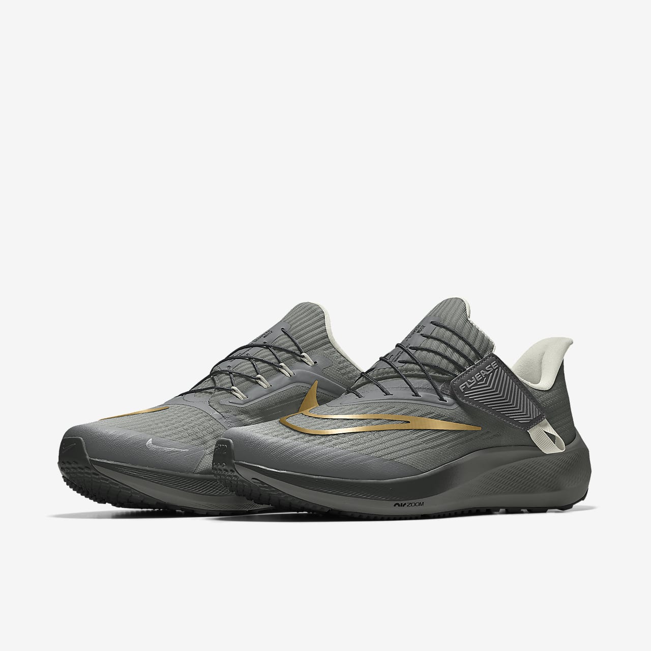 Nike Pegasus FlyEase By You Custom Men's Easy On/Off Road Running Shoes ...