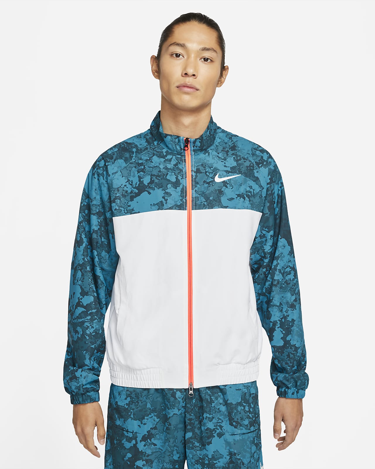 nike court men's slam team tennis jacket