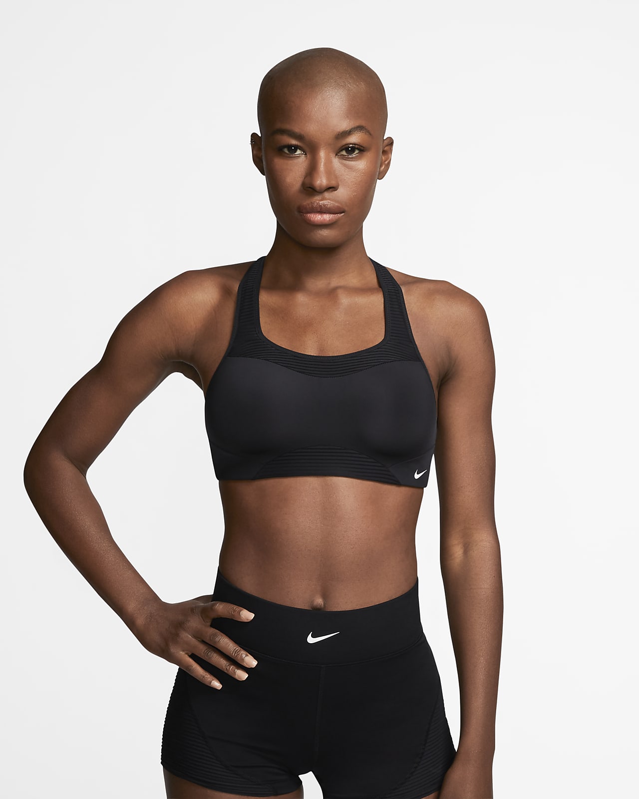 Nike Alpha Women's High-Support Striped Sports Bra. Nike.com