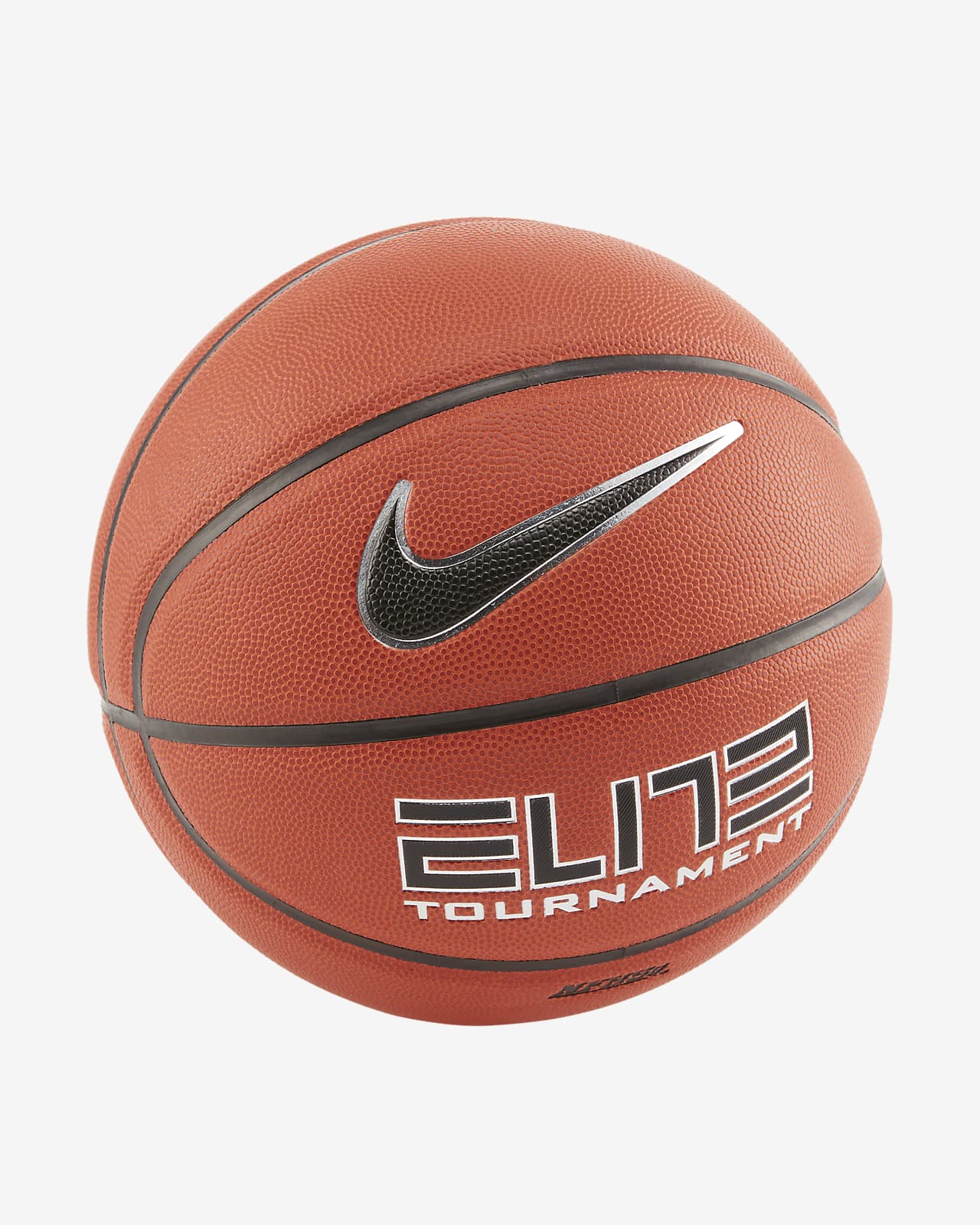Balón de básquetbol Nike Elite Tournament (tamaño 6 y 7). 
