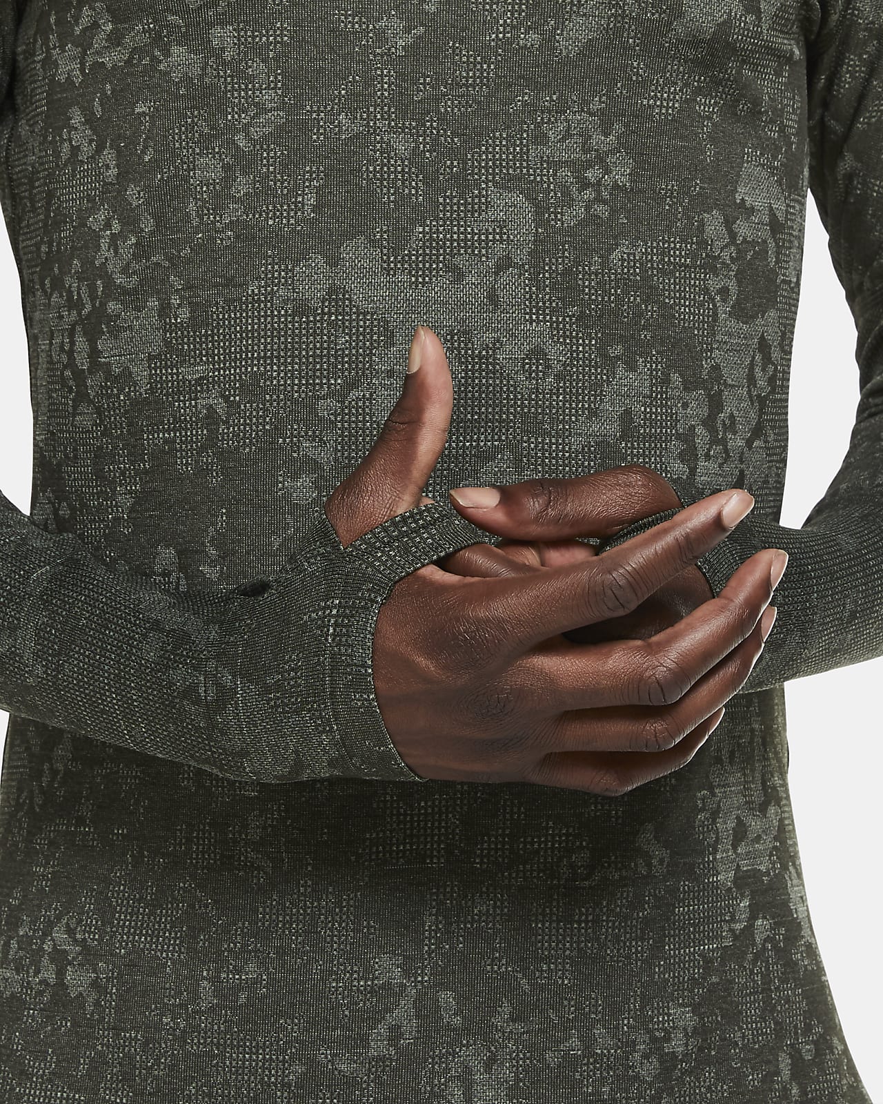 nike pro warm long sleeve top