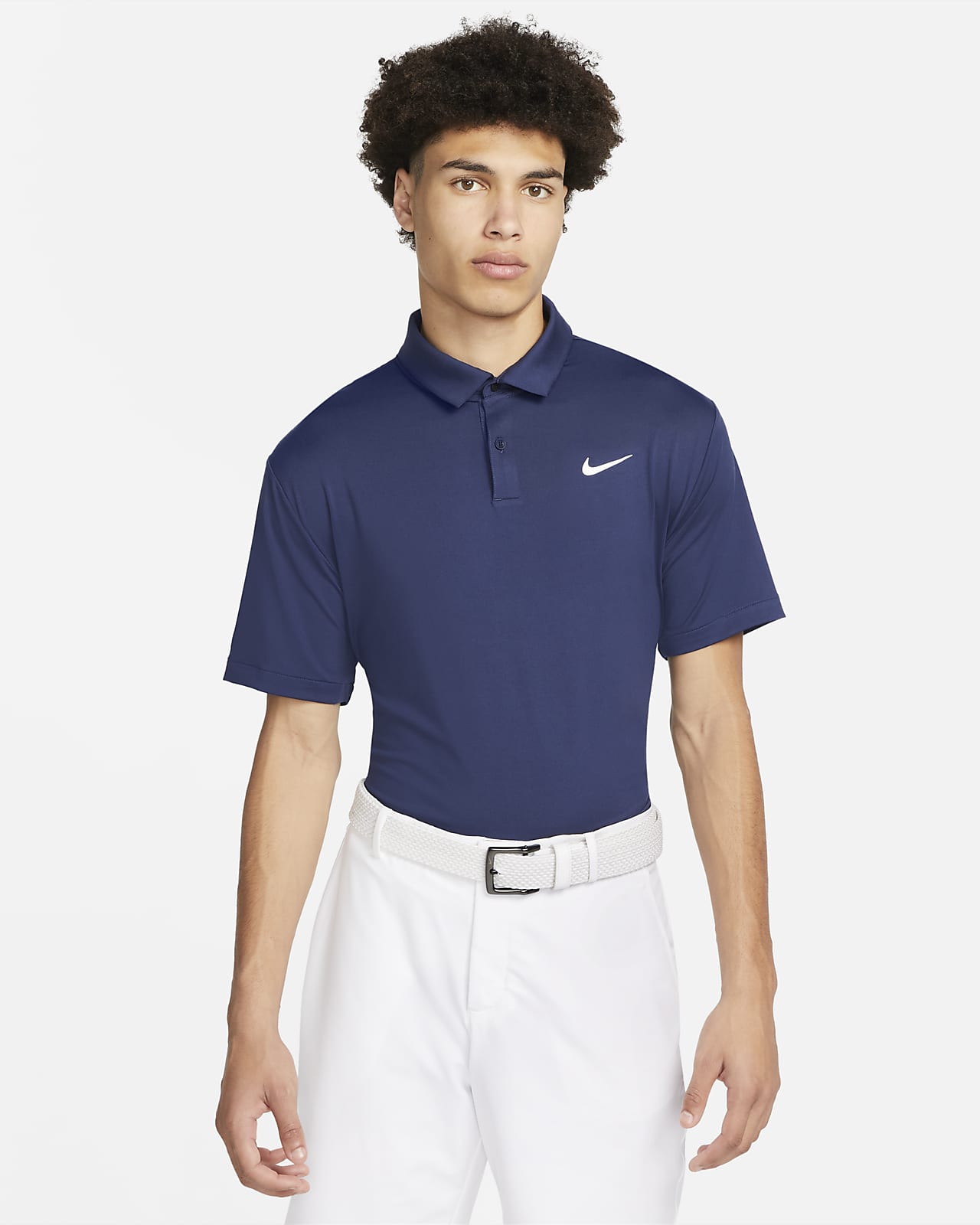Nike The Athletic Dept Polo Shirt Mens Size XL Gray Stripe Short