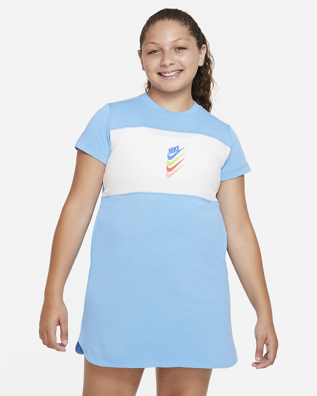 Nike Sportswear Big Kids' (Girls') Short-Sleeve Dress (Extended Size)