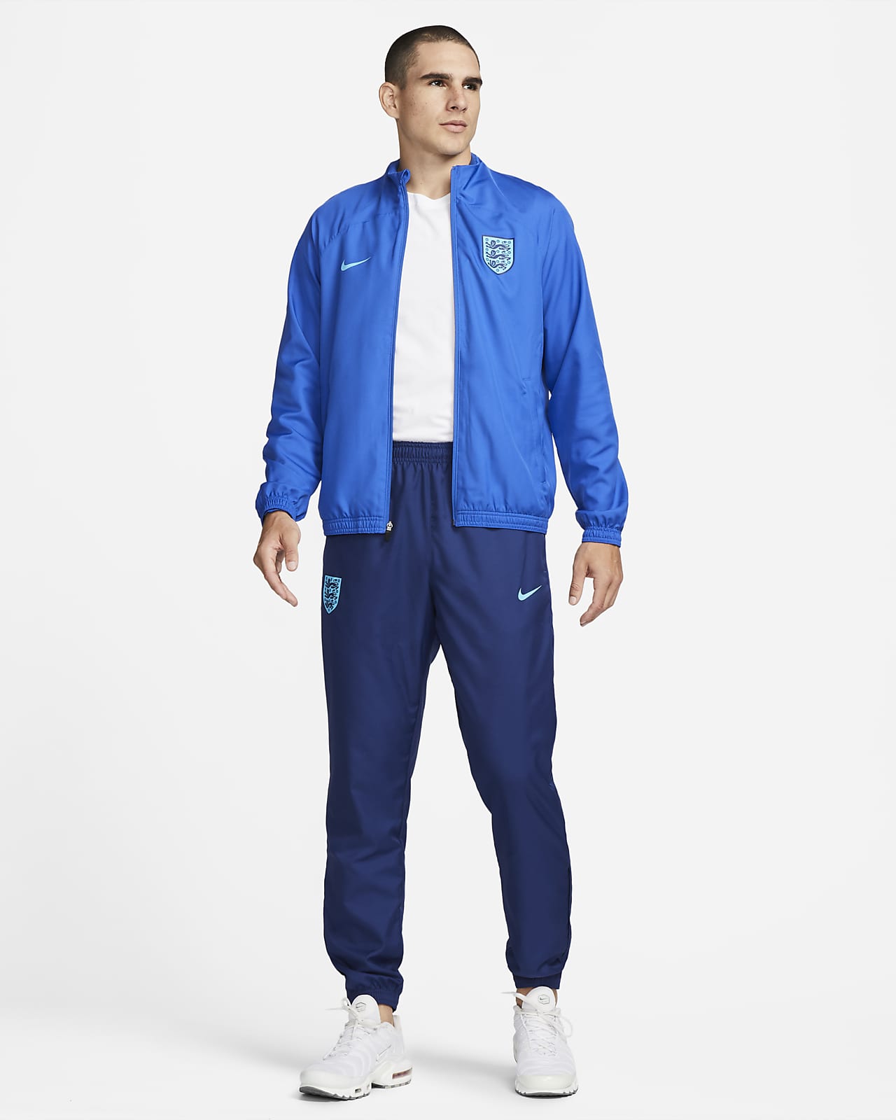 England Strike Men's Nike Dri-FIT Woven Football Tracksuit. Nike GB