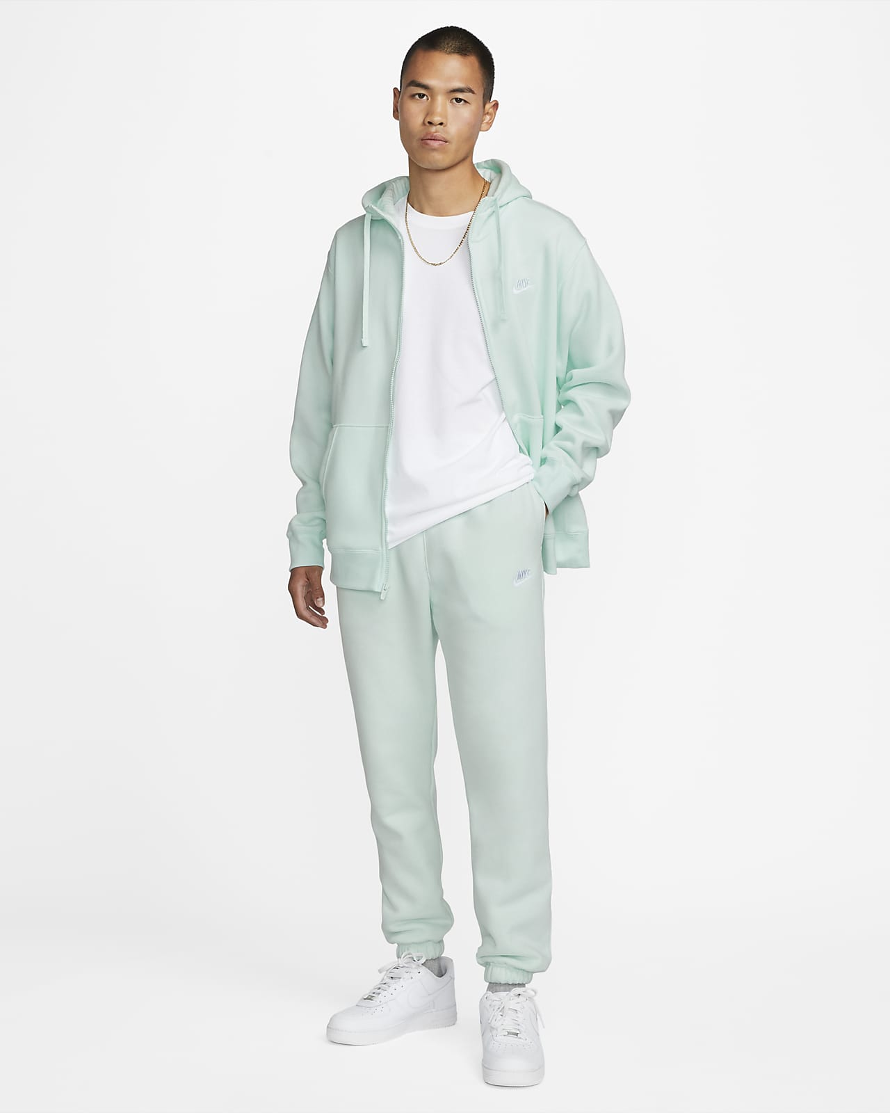 nike sportswear club fleece mint