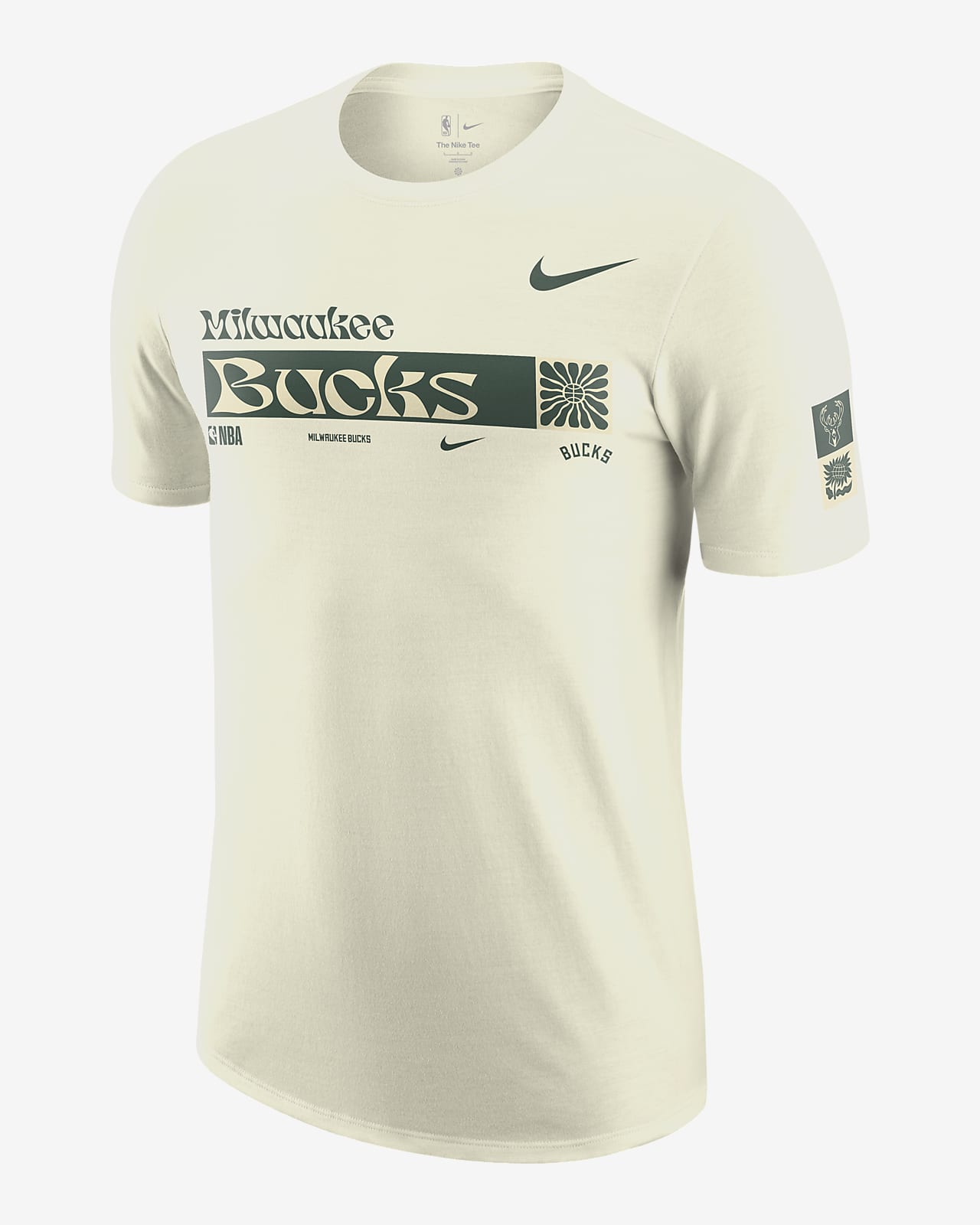 Ανδρικό T-Shirt Nike NBA Μιλγουόκι Μπακς Essential
