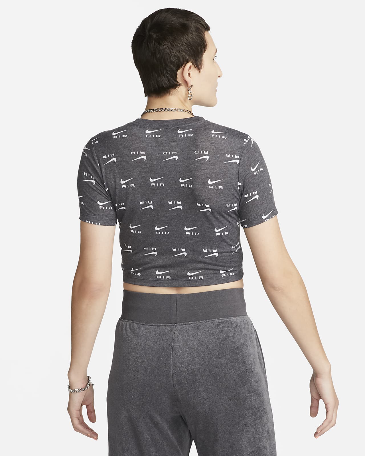 Tulipaner Bermad forskellige Nike Air Women's Slim-Fit Printed Crop T-Shirt. Nike JP