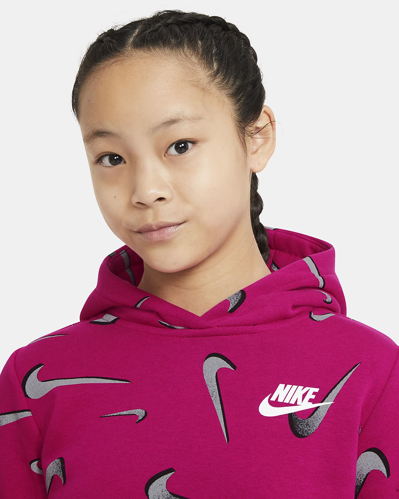 Nike Sportswear Older Kids' (Girls') Printed Hoodie. Nike EG