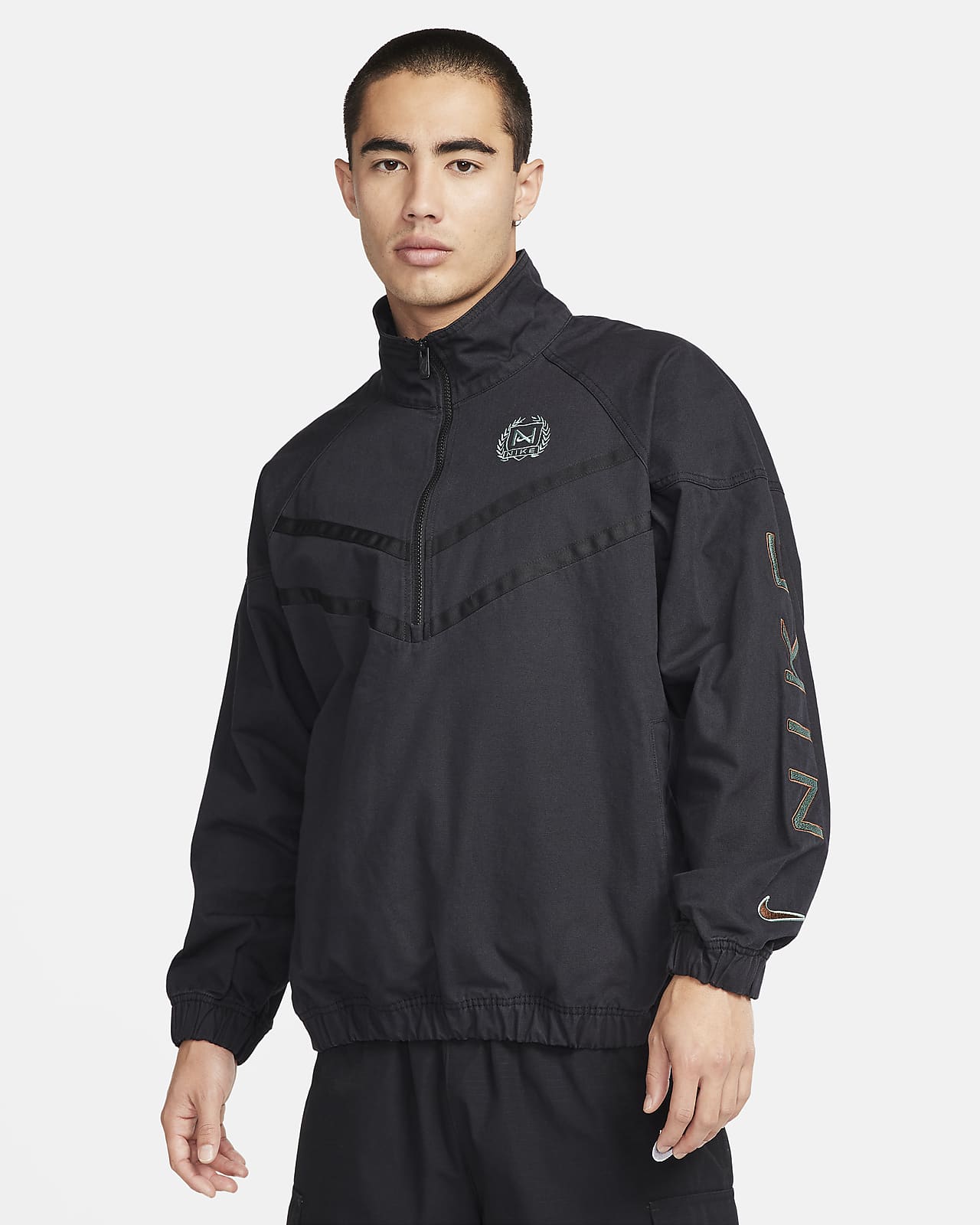 Collared windbreaker outlet