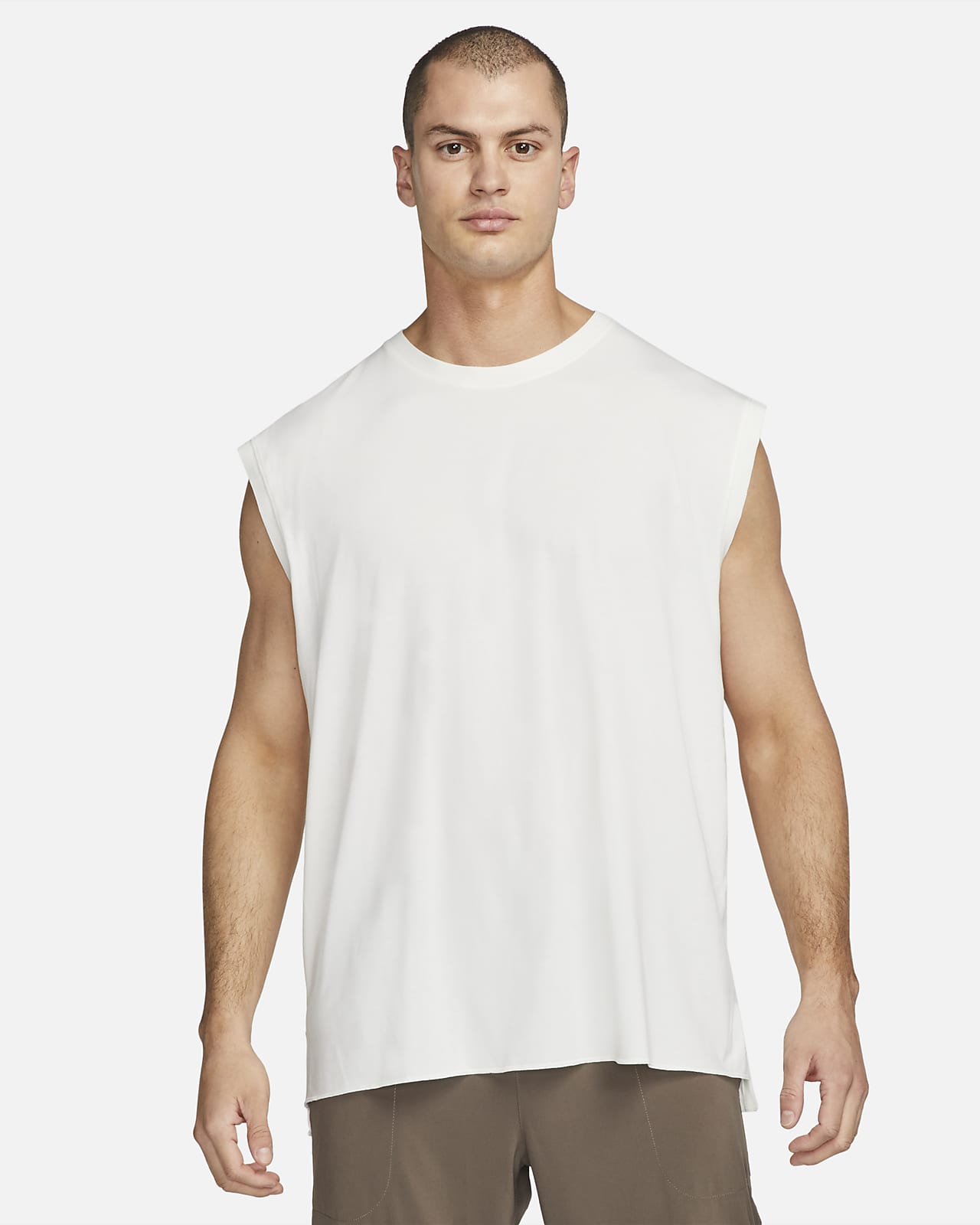 Nike Dri-fit Yoga T-shirt in Brown for Men