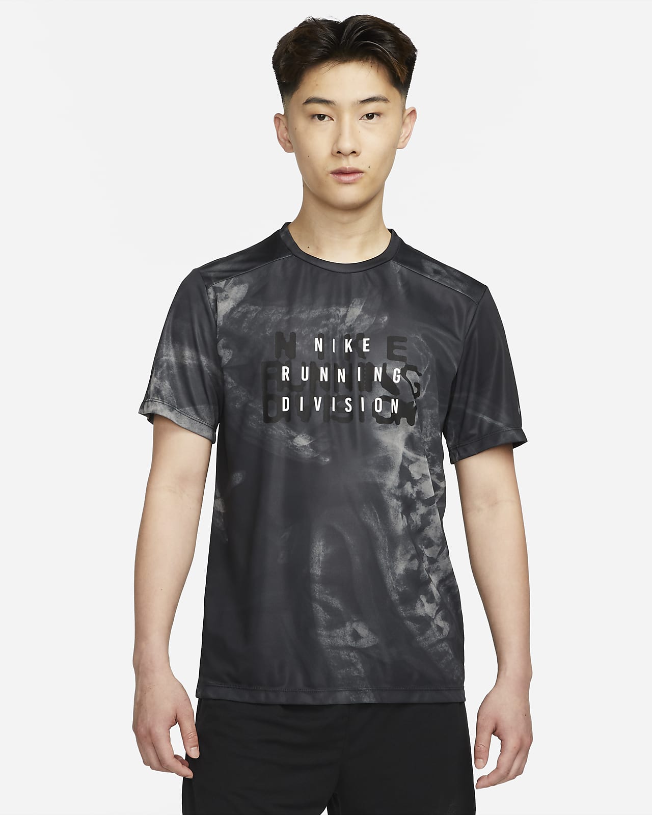 Nike Dri Fit Run Division Short Sleeve T-Shirt Black