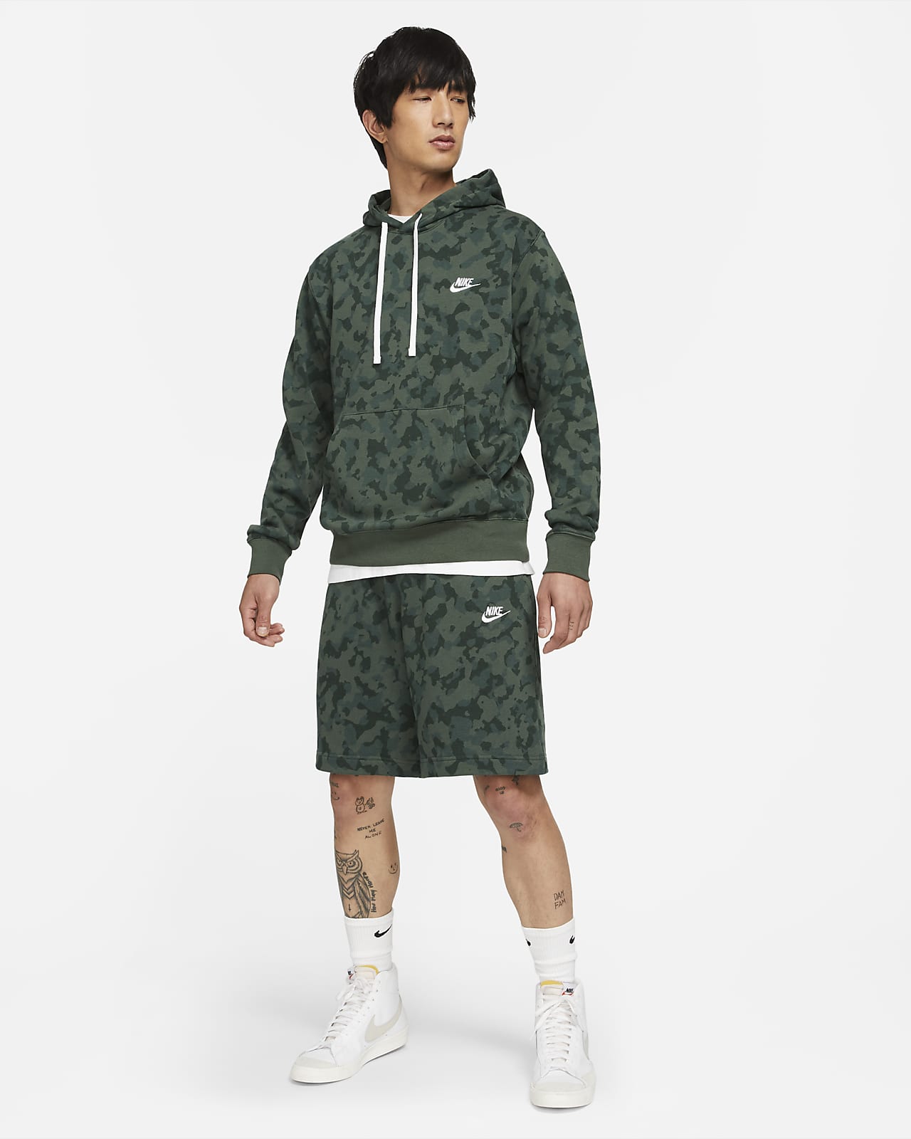 nike club french terry hoodie