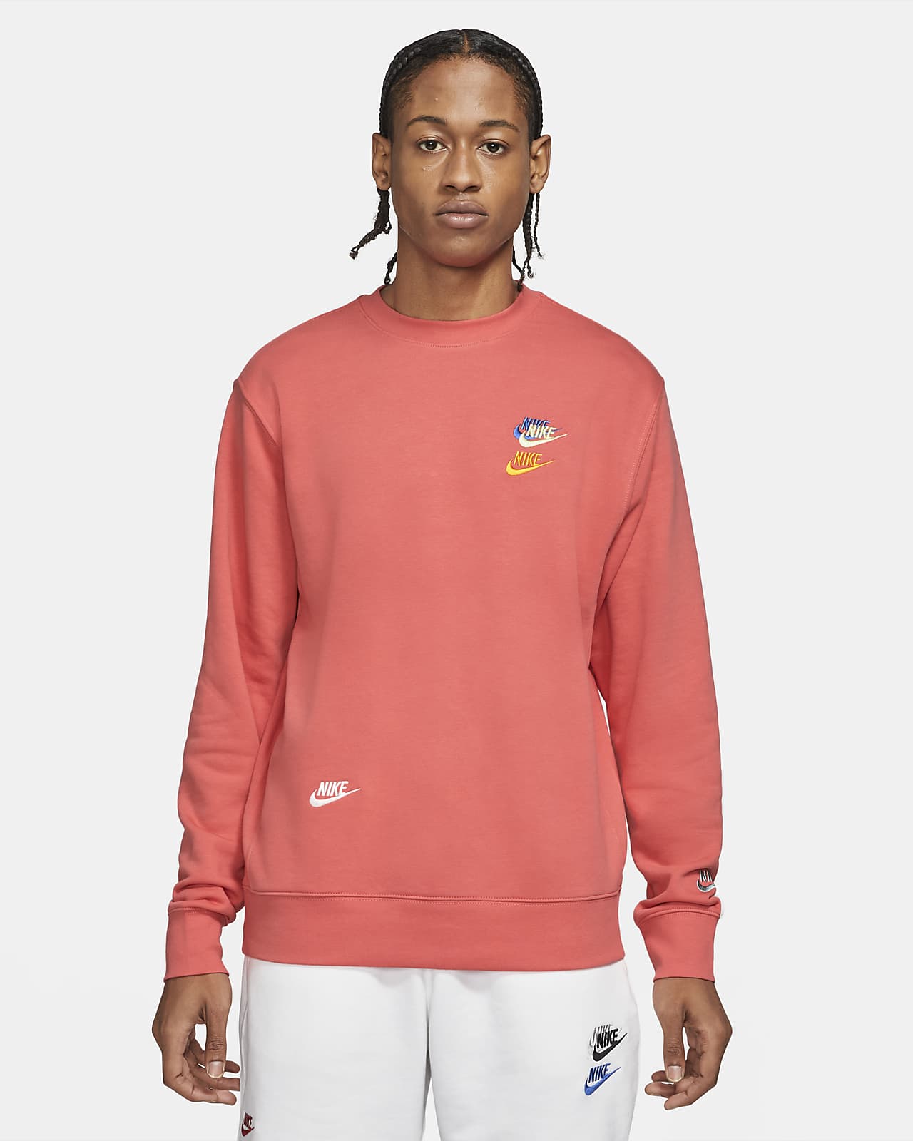 men's french terry crew nike sportswear