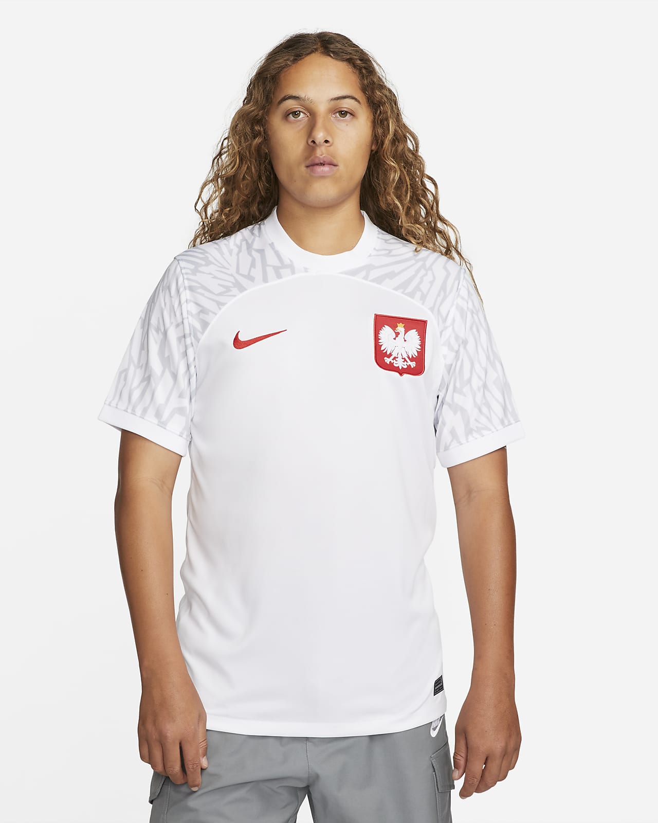 Polen 2022/23 Stadium Thuis Nike Dri-FIT voetbalshirt voor heren. Nike BE
