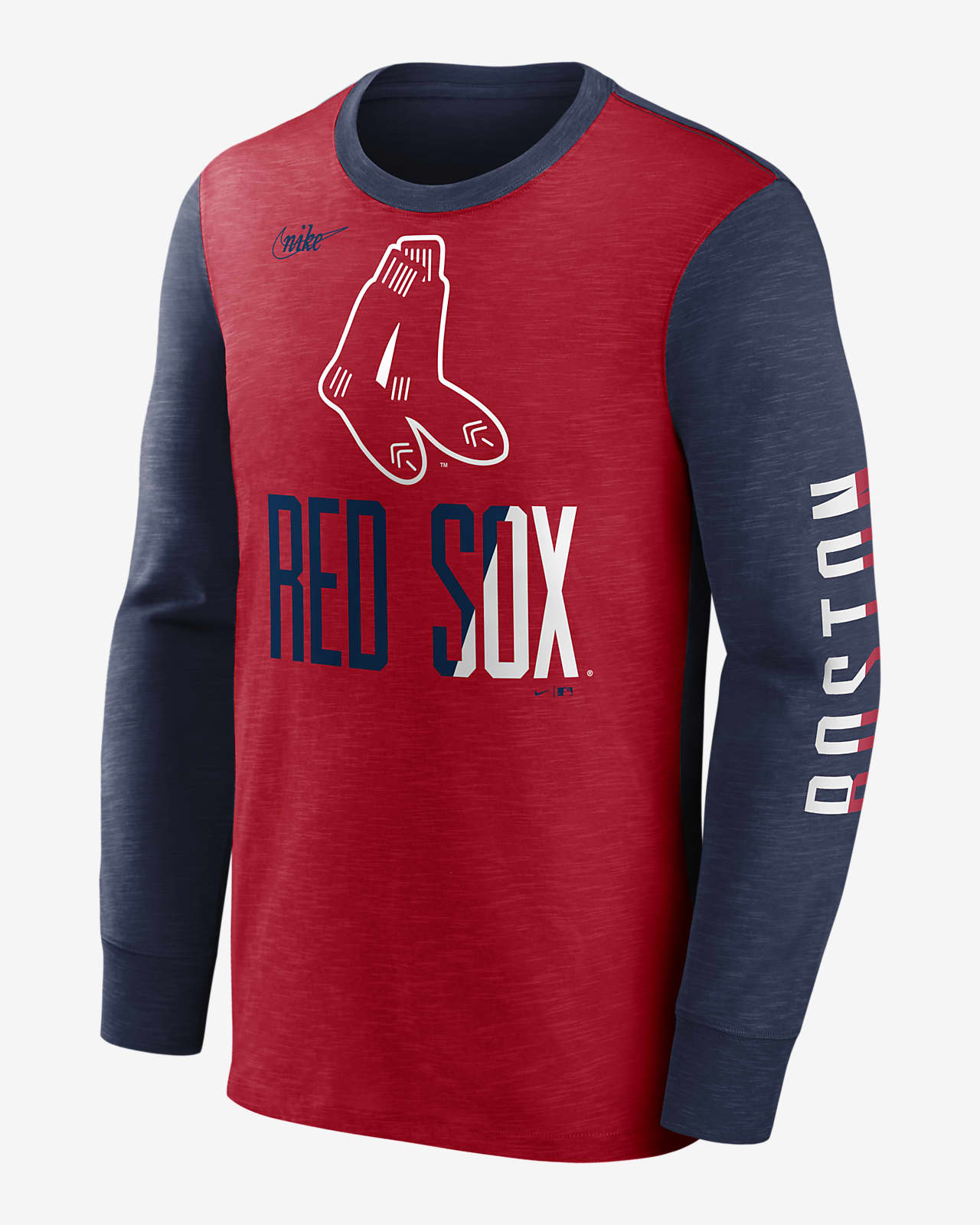 Nike Cooperstown Rewind Splitter (MLB Boston Red Sox) Men's Long-Sleeve  T-Shirt