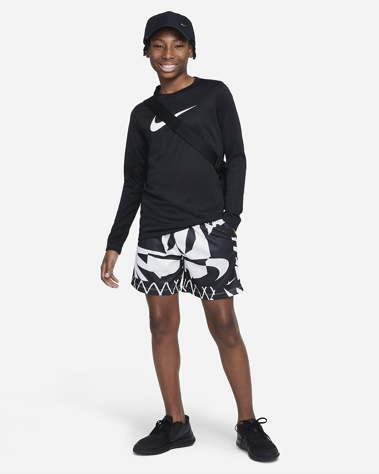 Nike Dri FIT Multi+ Big Kids' Boys' Printed Training Shorts