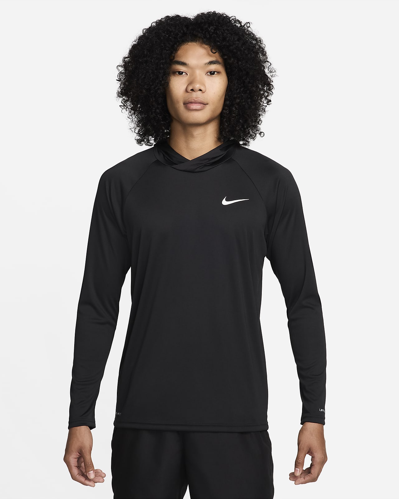 Nike Swim Essential Men's Long-Sleeve Hooded Hydroguard.