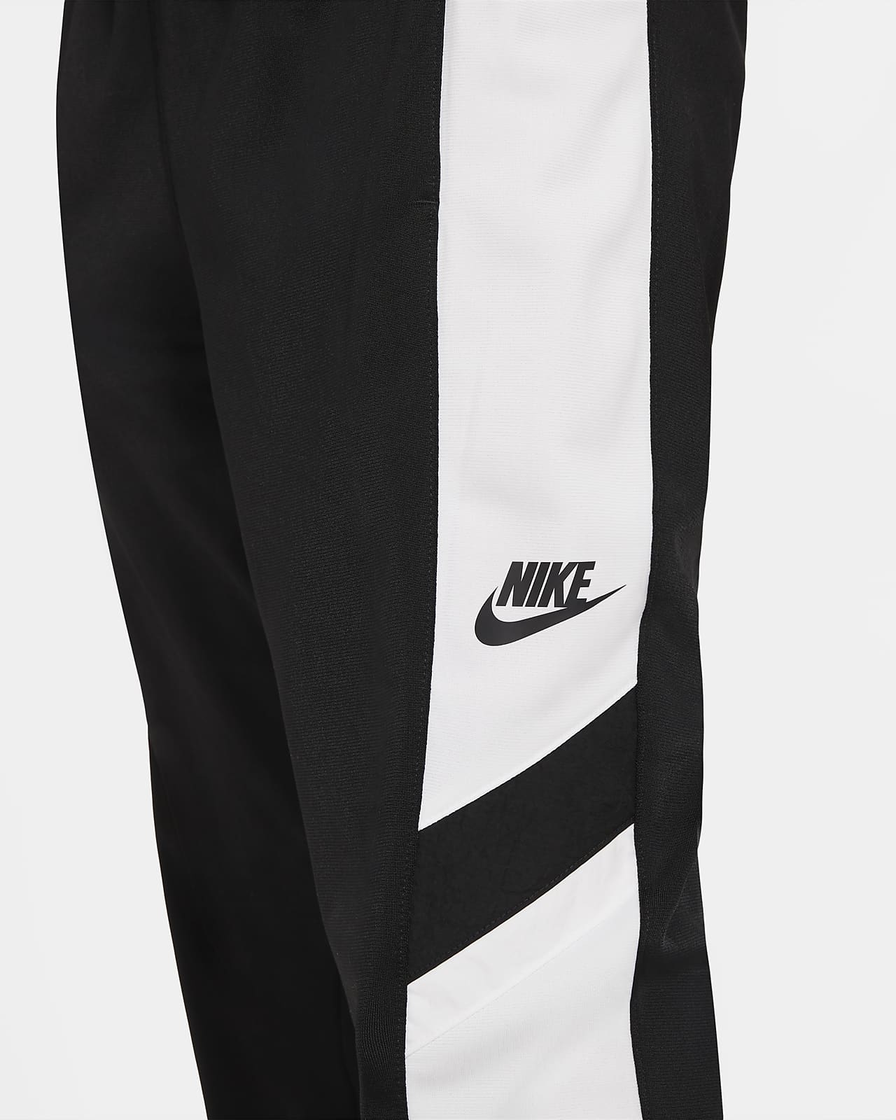 nike black and white tracksuit