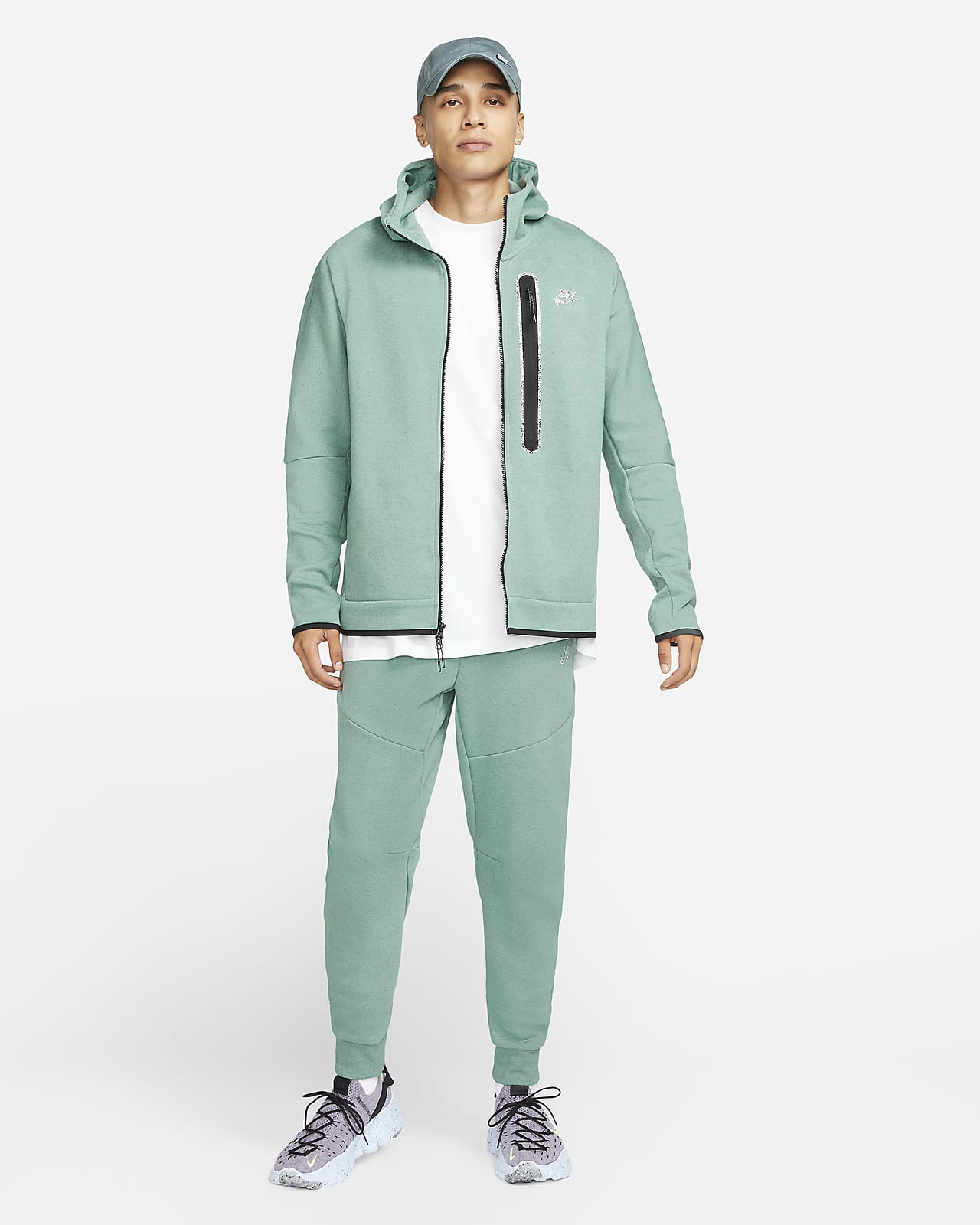 nike tech fleece carbon heather hoodie