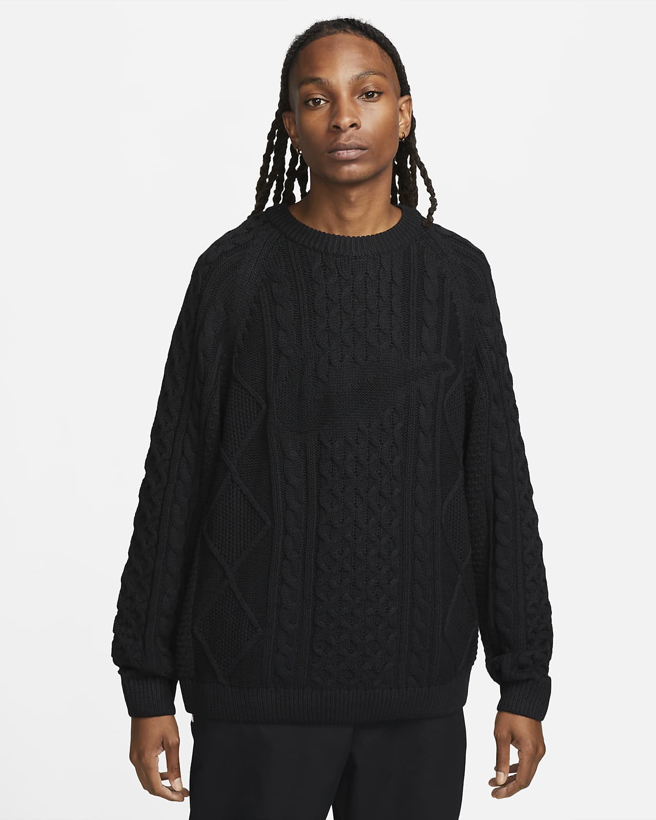 Nike Life Men's Cable-Knit Jumper