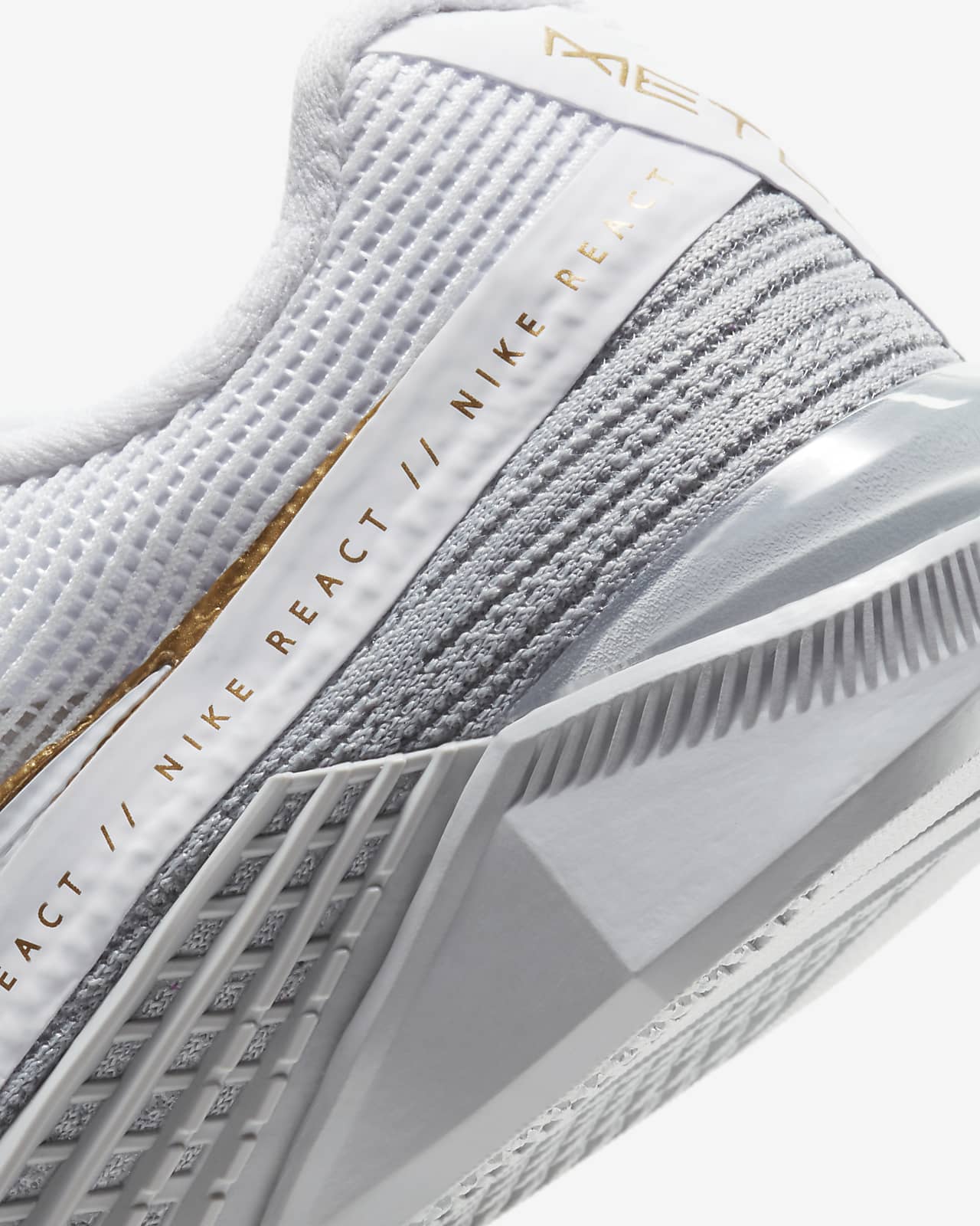 nike metcon women's white and gold