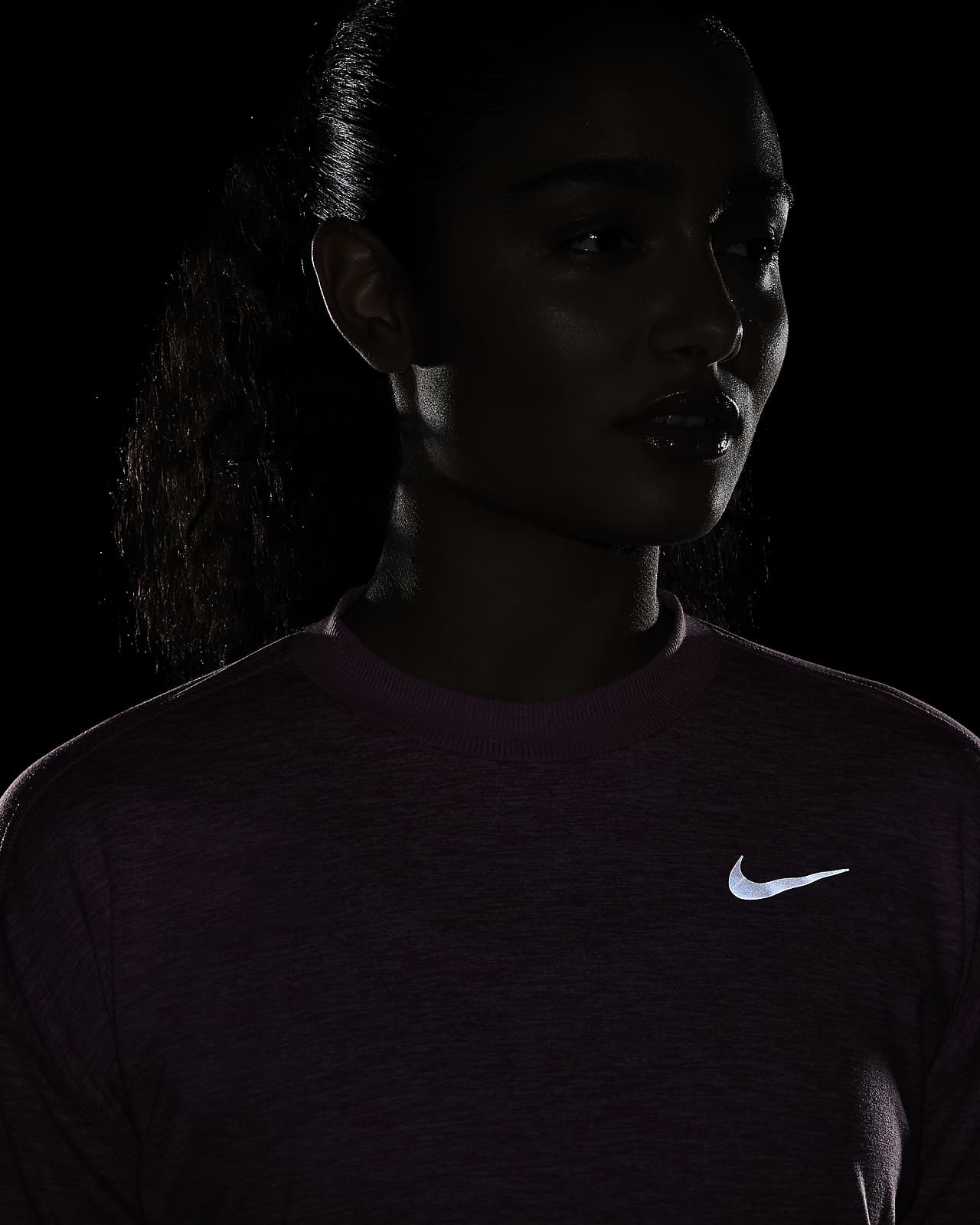 nike element crew top