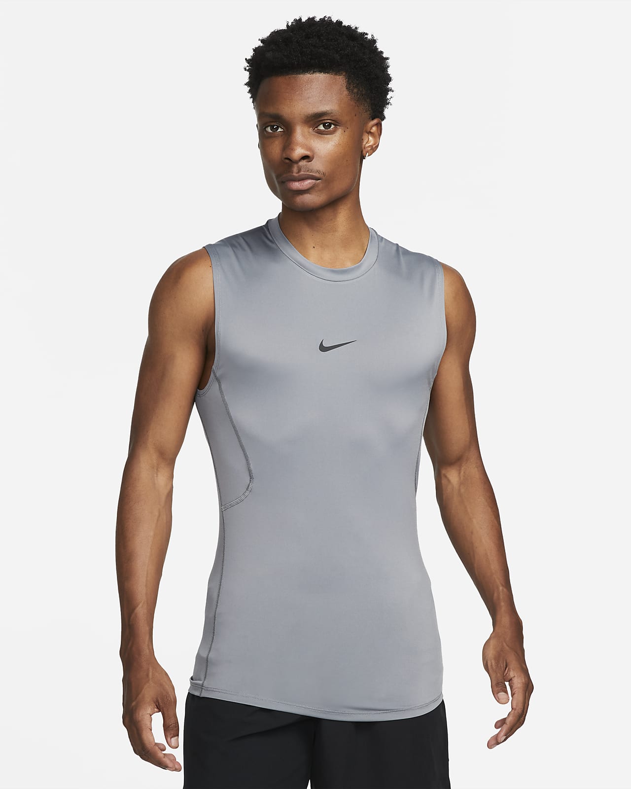 Nike NBA Pro Breathe Compression Shirt - Men's Basketball - Size M - Black