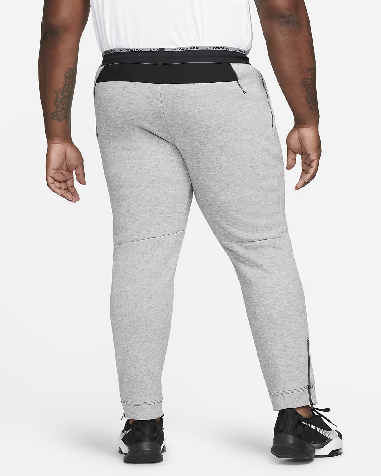 grey nike pro sweatpants