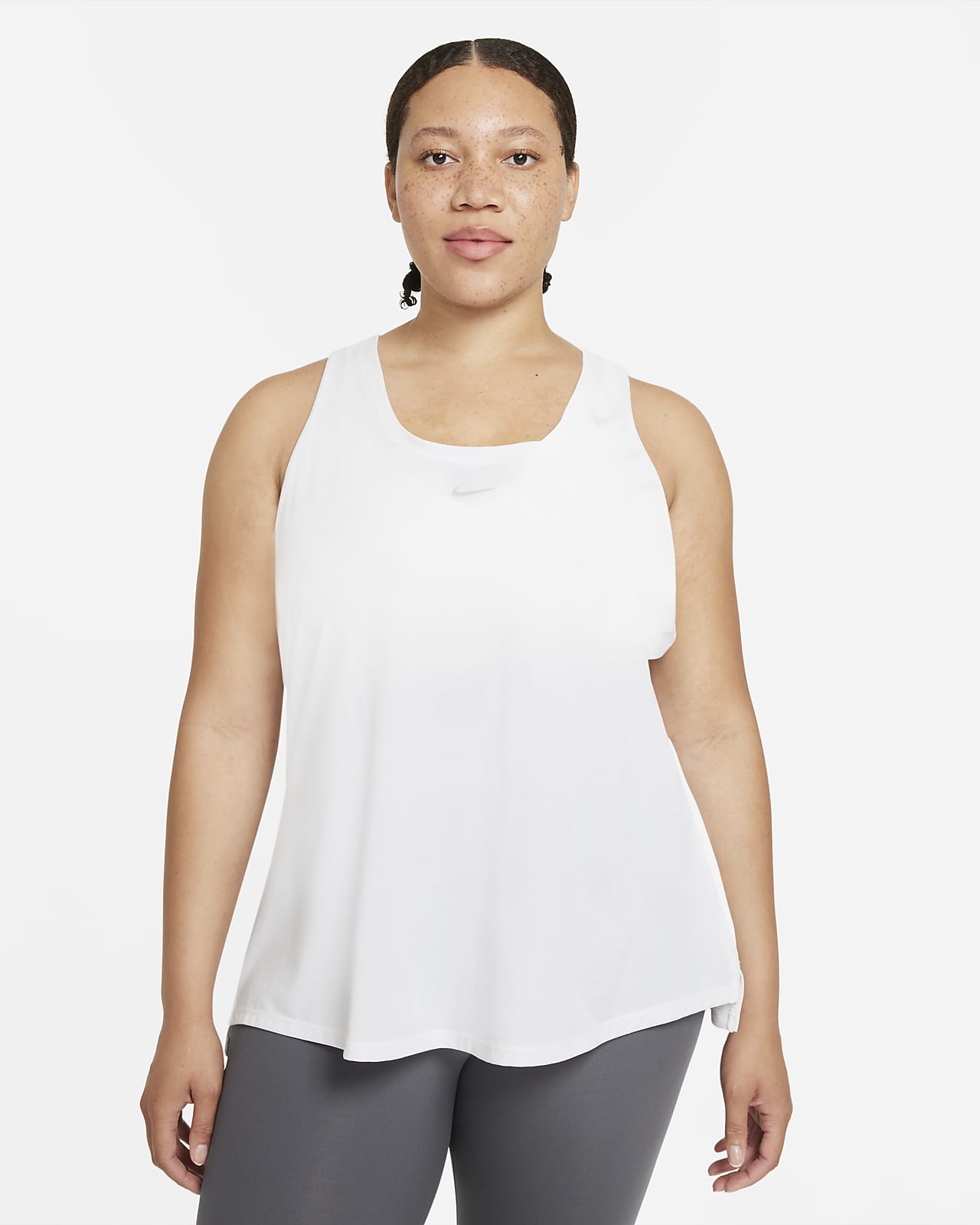 Camiseta de tirantes con espalda deportiva de ajuste estándar para mujer (talla grande) Dri-FIT One