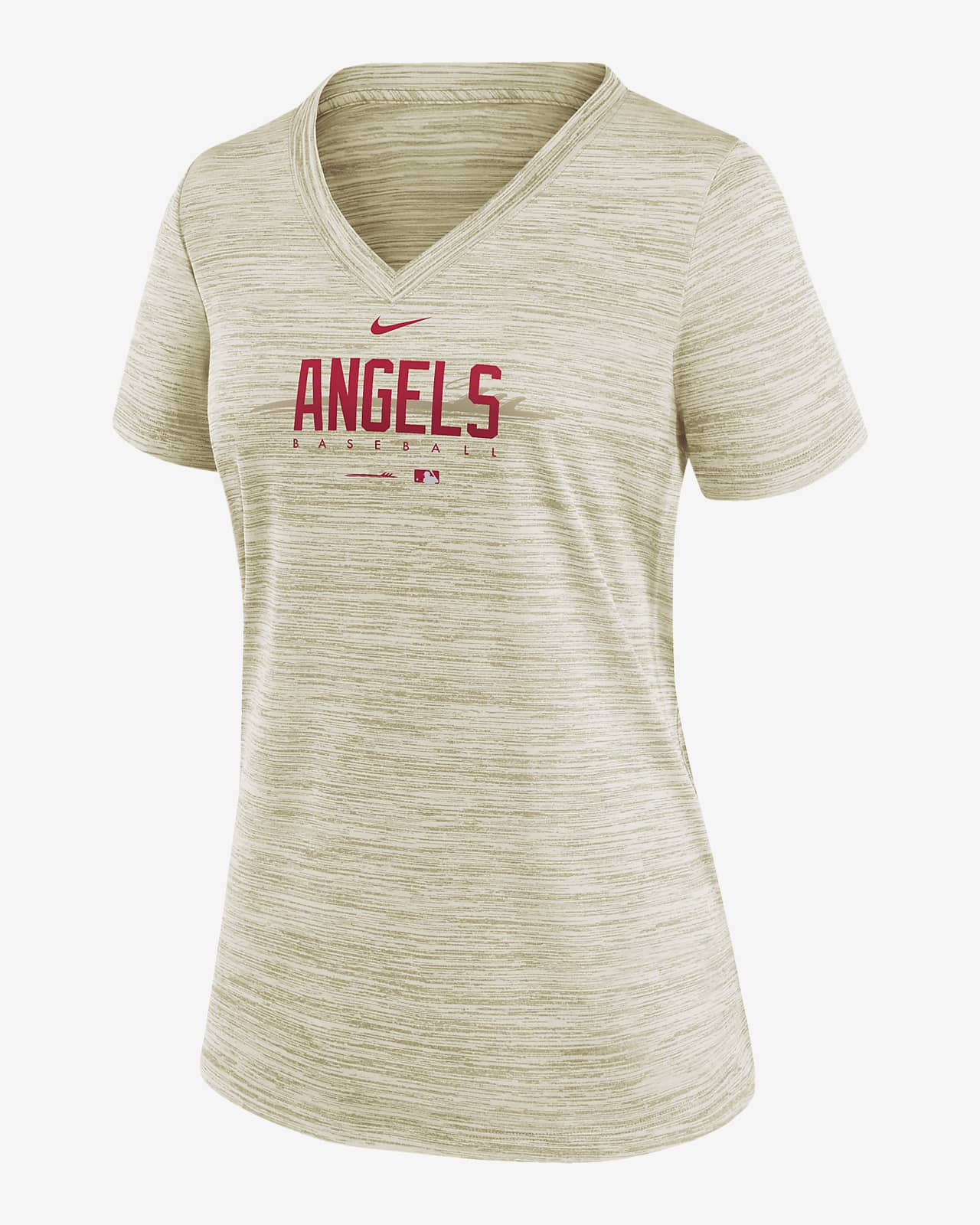 Nike Dri-FIT City Connect Velocity Practice (MLB Los Angeles Angels)  Women's V-Neck T-Shirt