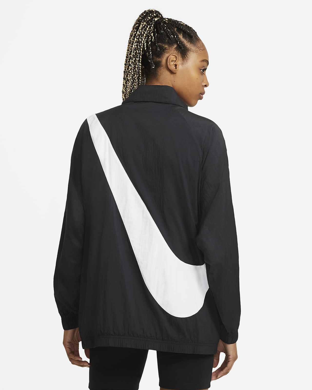 nike woven swoosh jacket