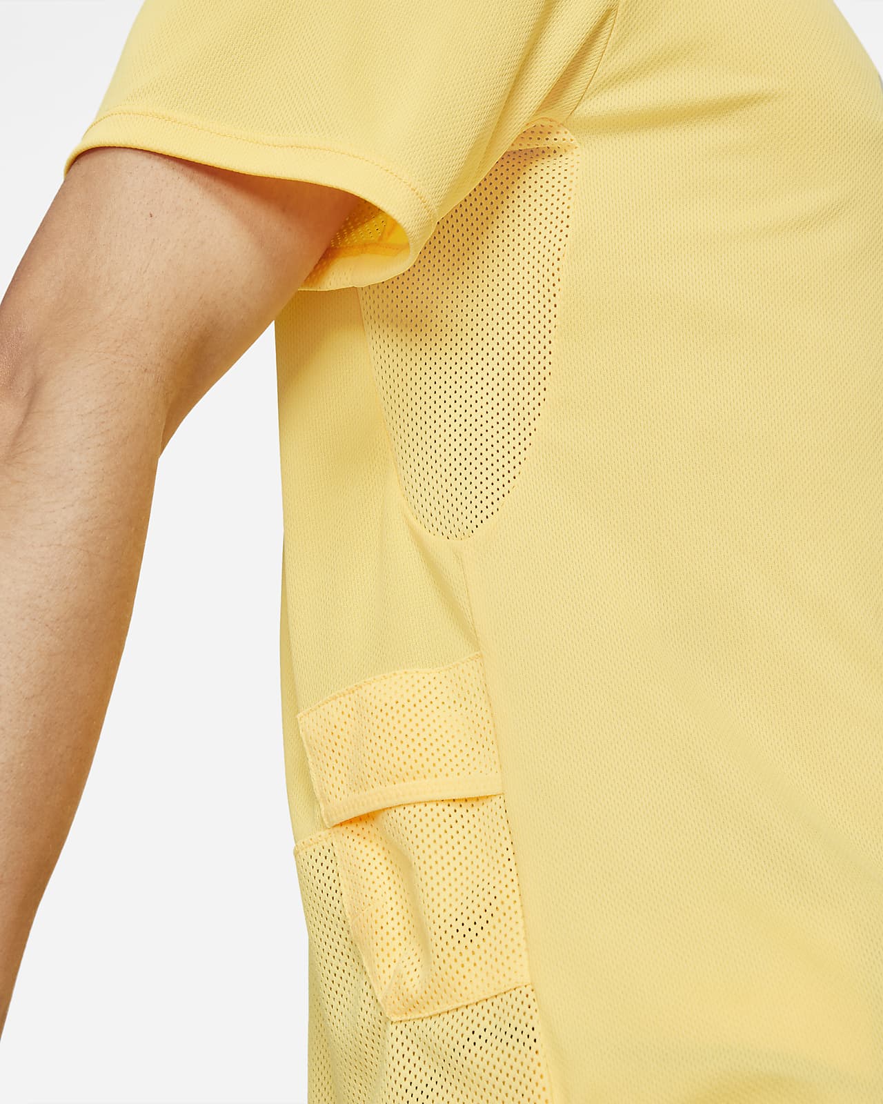 nike yellow running top