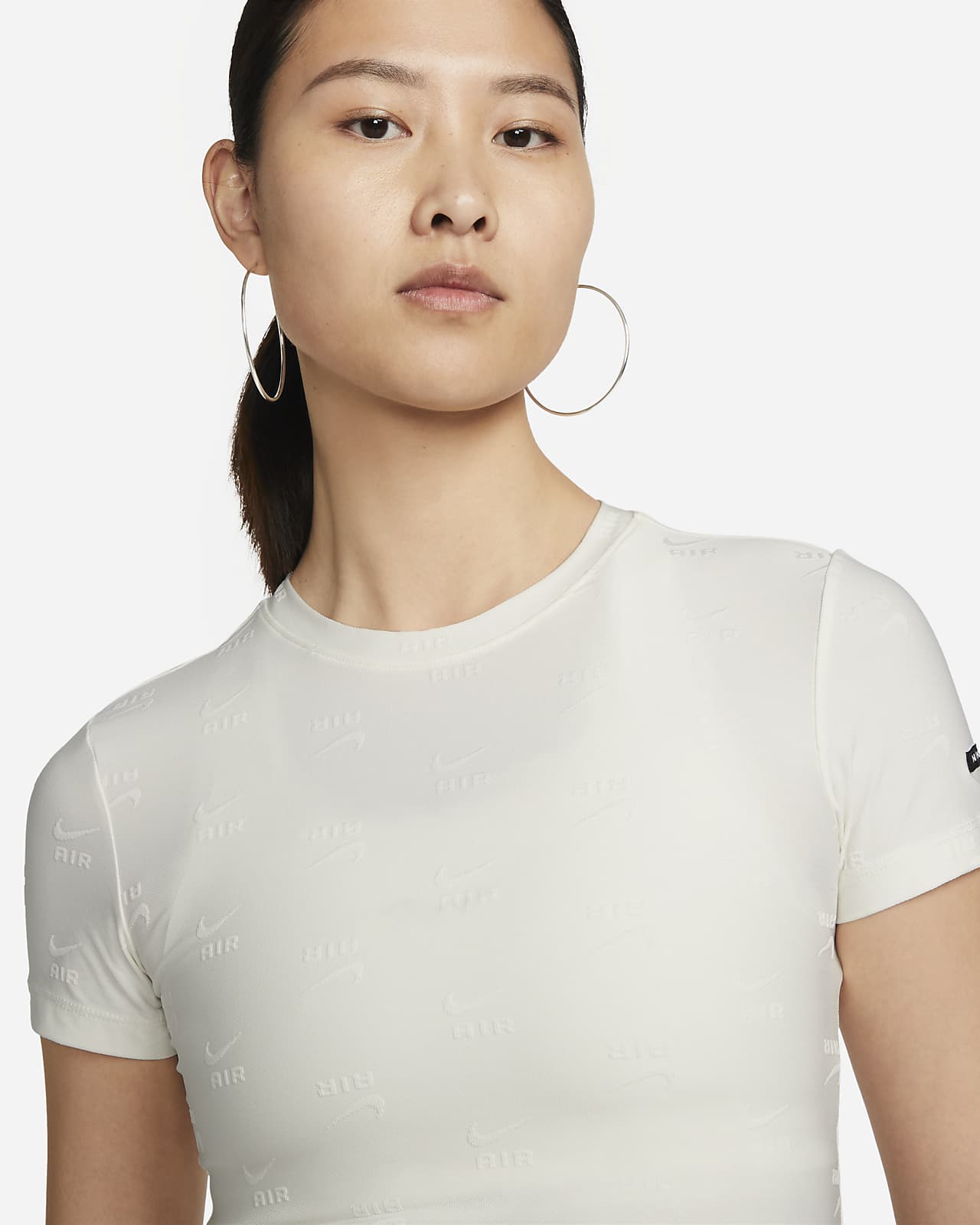 Nike Air Womens Short Sleeve Crop Top Nike Jp 5419