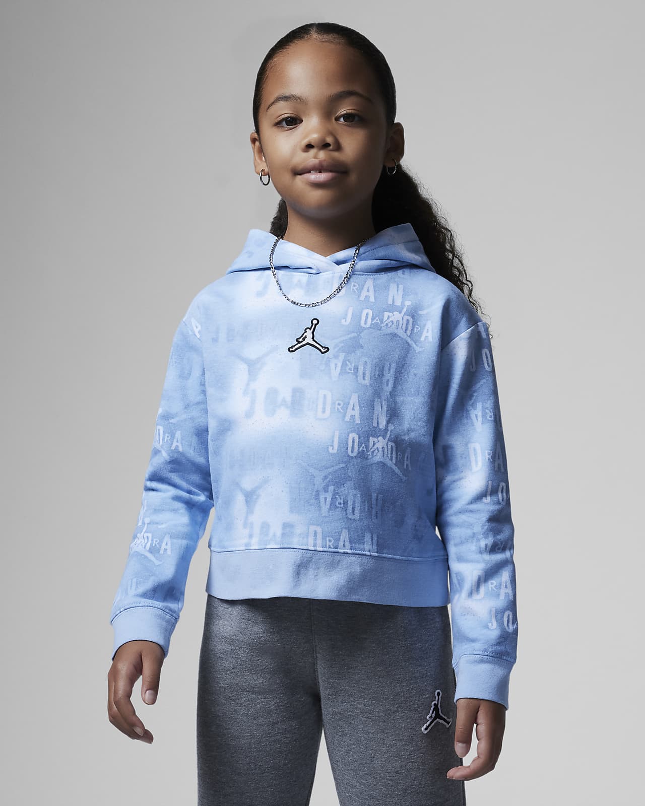 Sudadera con gorro para niños preescolar Jordan Essentials Printed Boxy Pullover Hoodie. Nike.com